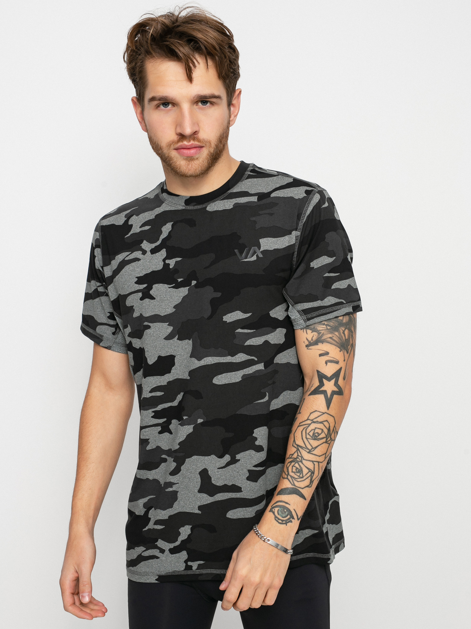 Tričko RVCA Sport Vent Lycra (camo ii)