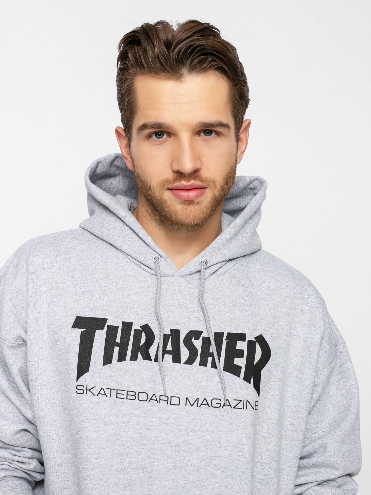 Thrasher Mikina s kapucí Skate Mag HD (grey)