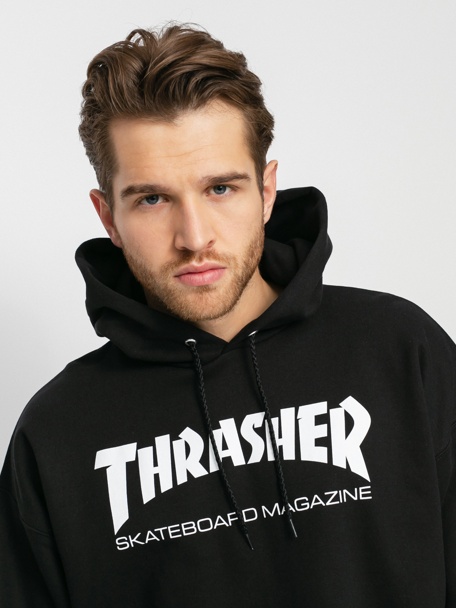 Thrasher Mikina s kapucí Skate Mag HD (black)