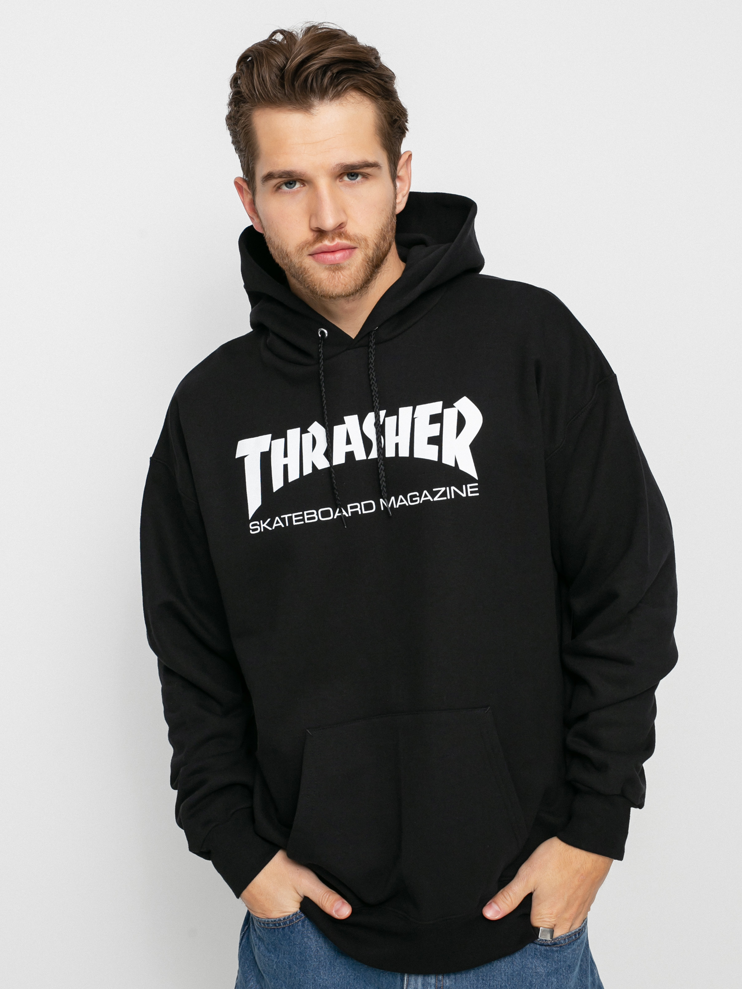 Thrasher Mikina s kapucu00ed Skate Mag HD (black)