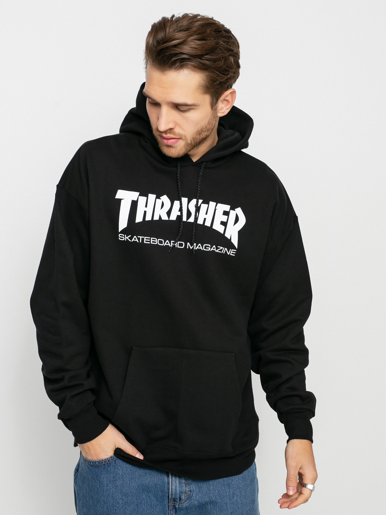 Thrasher Mikina s kapucí Skate Mag HD (black)