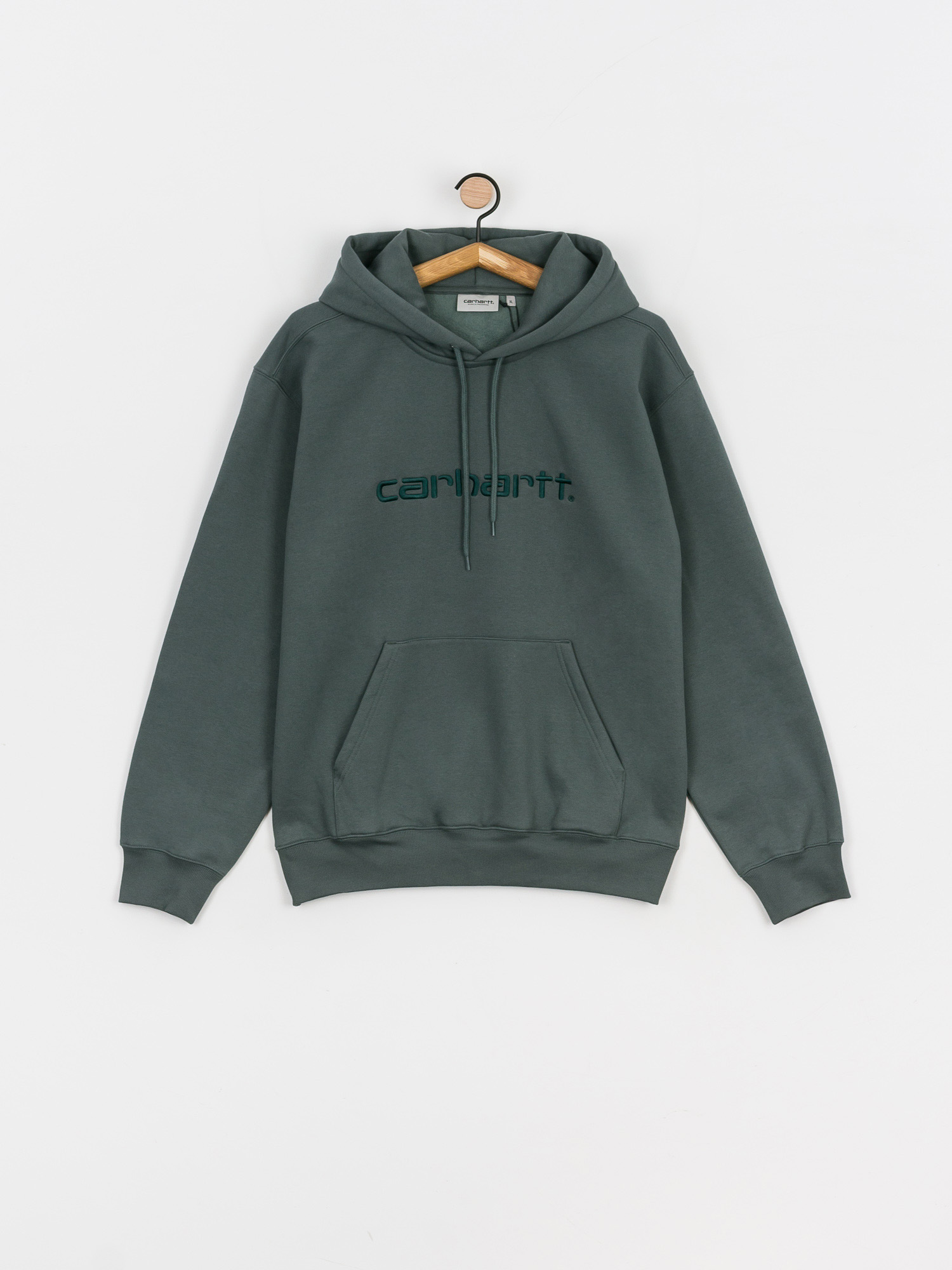 Mikina s kapucí Carhartt WIP Carhartt HD (eucalyptus/frasier)