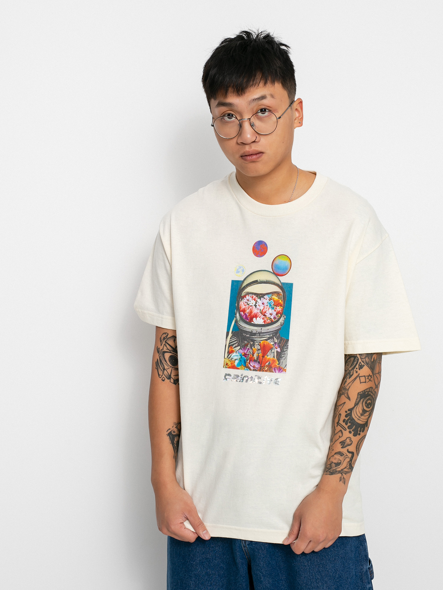 Tričko Primitive Contact (cream)