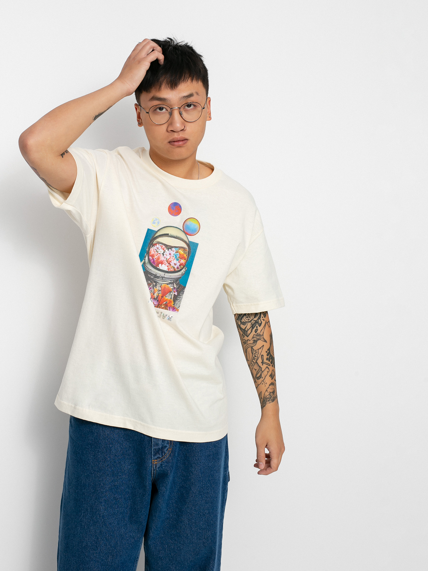 Tričko Primitive Contact (cream)