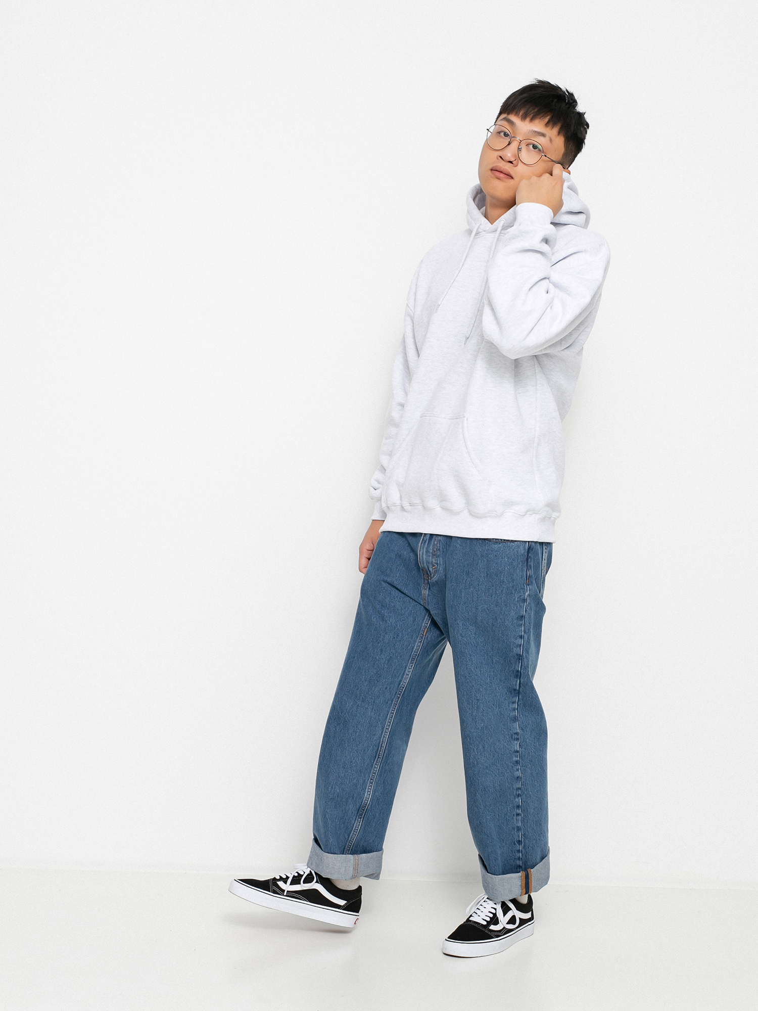 Mikina s kapucí Magenta Beach Club HD (ash)