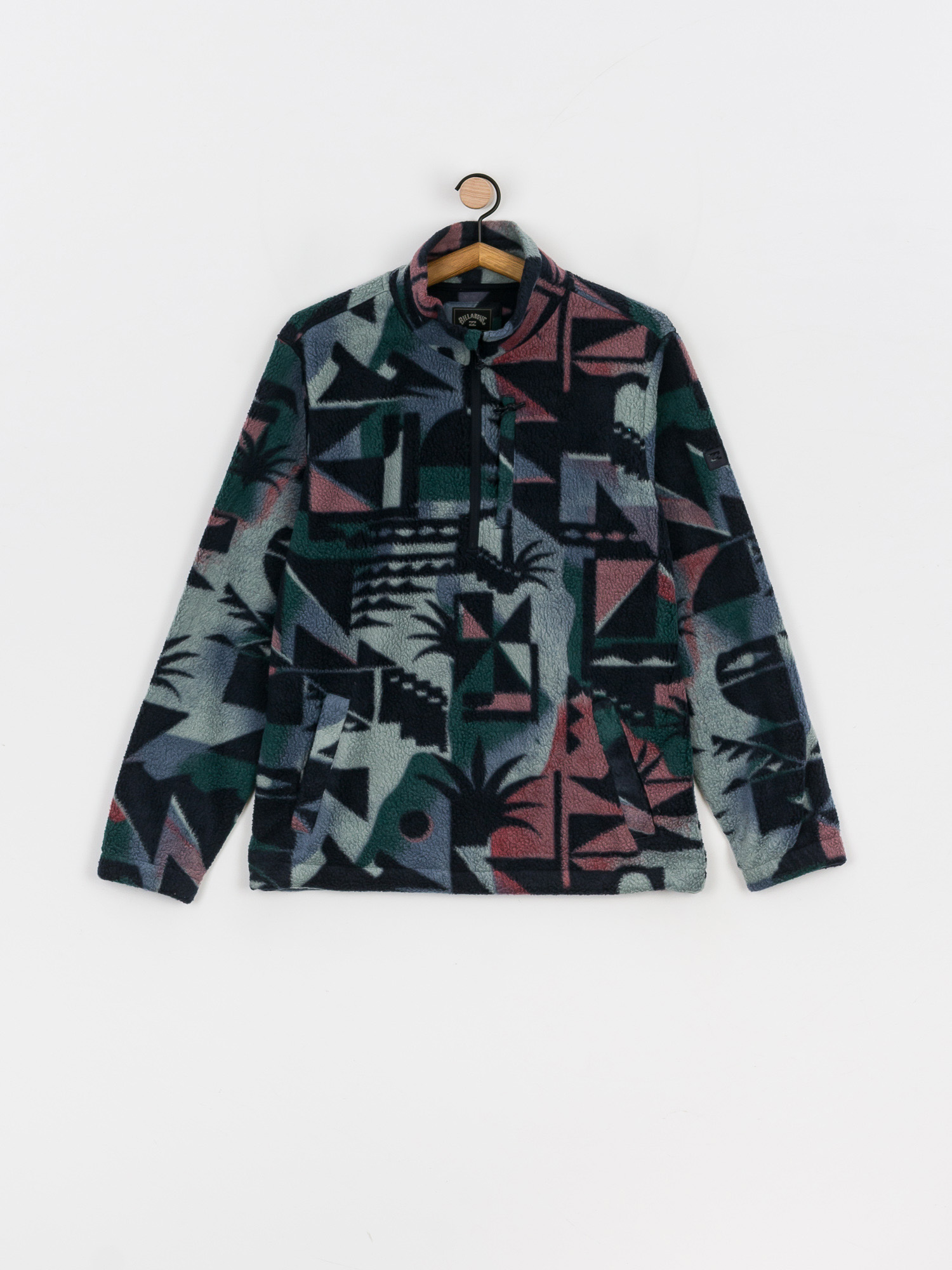 Pánský Fleecová mikina Billabong Boundary Mock Neck (navy)