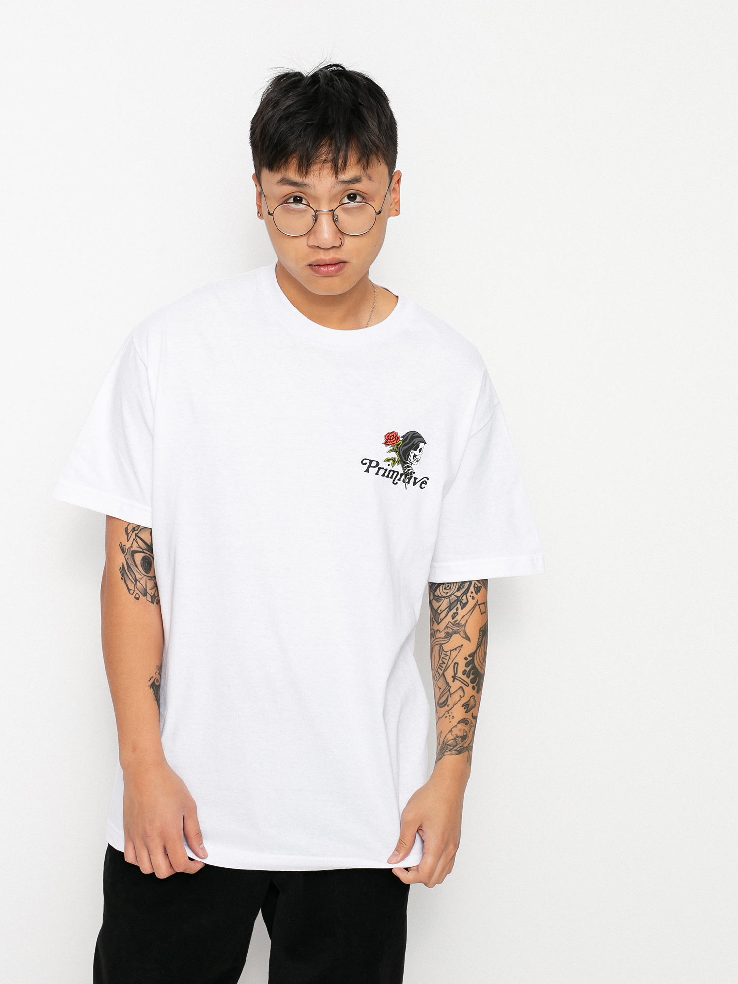 Tričko Primitive Matter Of Time (white)