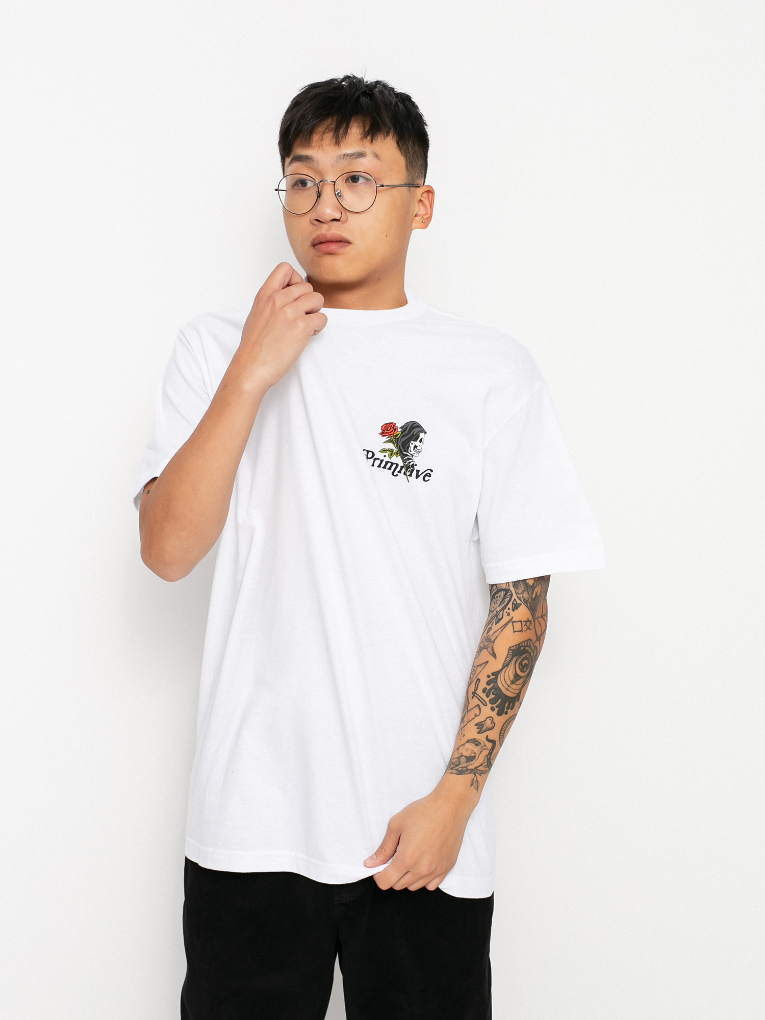 Tričko Primitive Matter Of Time (white)