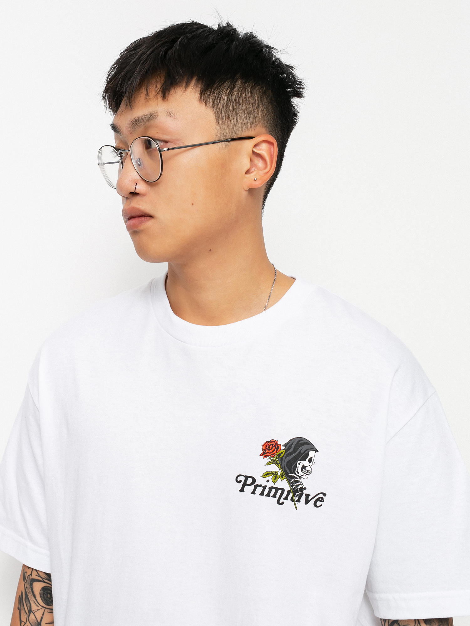 Tričko Primitive Matter Of Time (white)