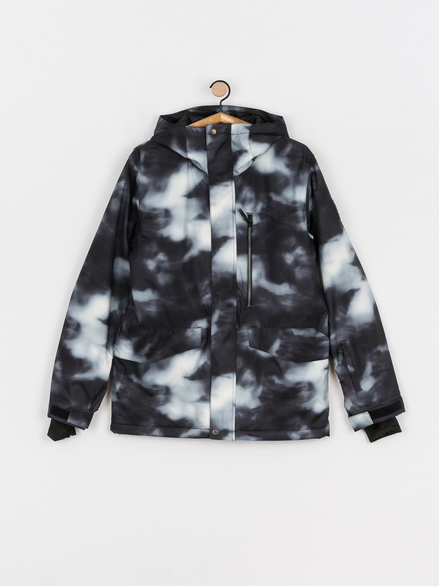 Pánská Snowboardová bunda Quiksilver Msn Printed (black particul)