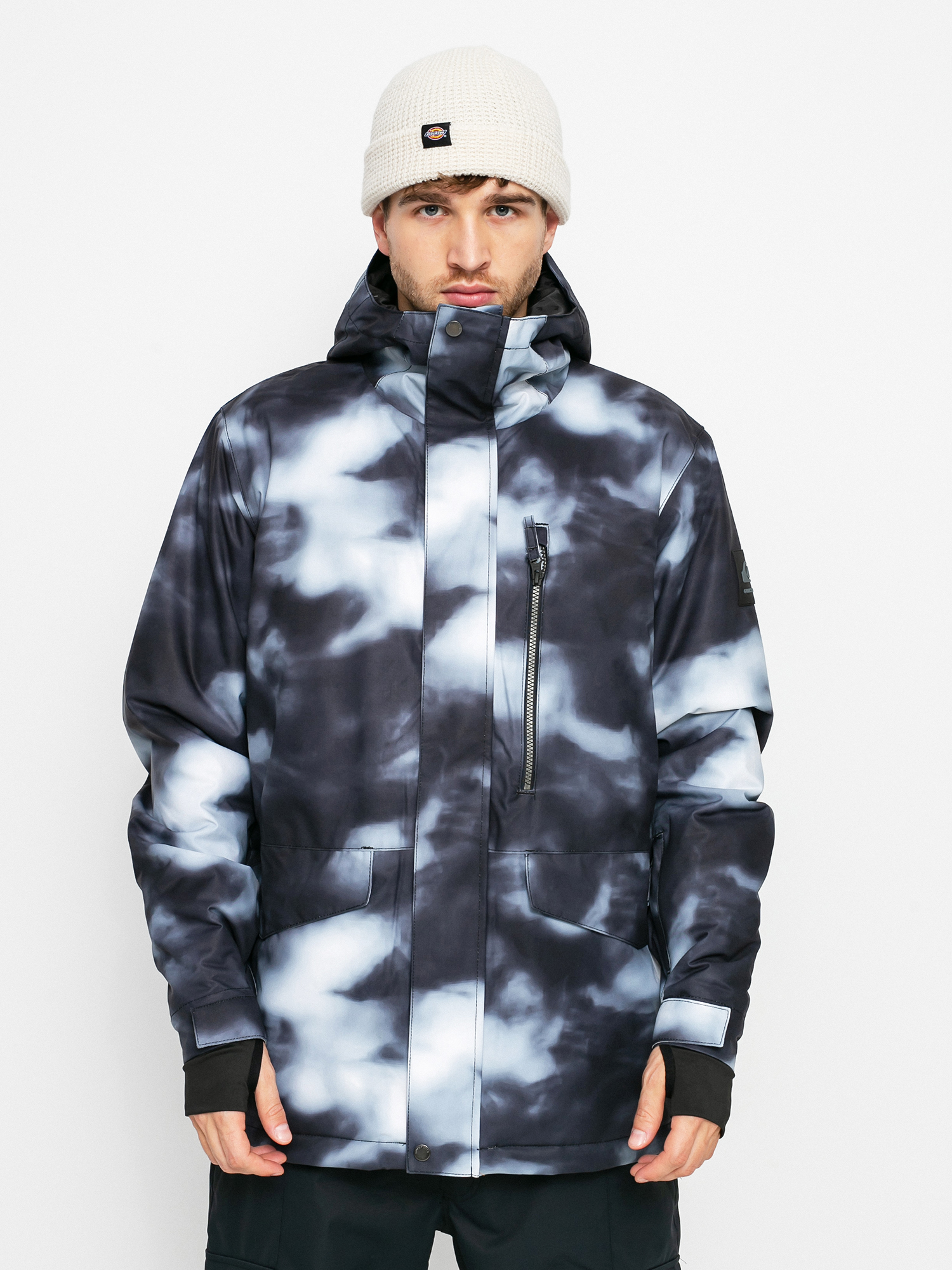 Pánská Snowboardová bunda Quiksilver Msn Printed (black particul)