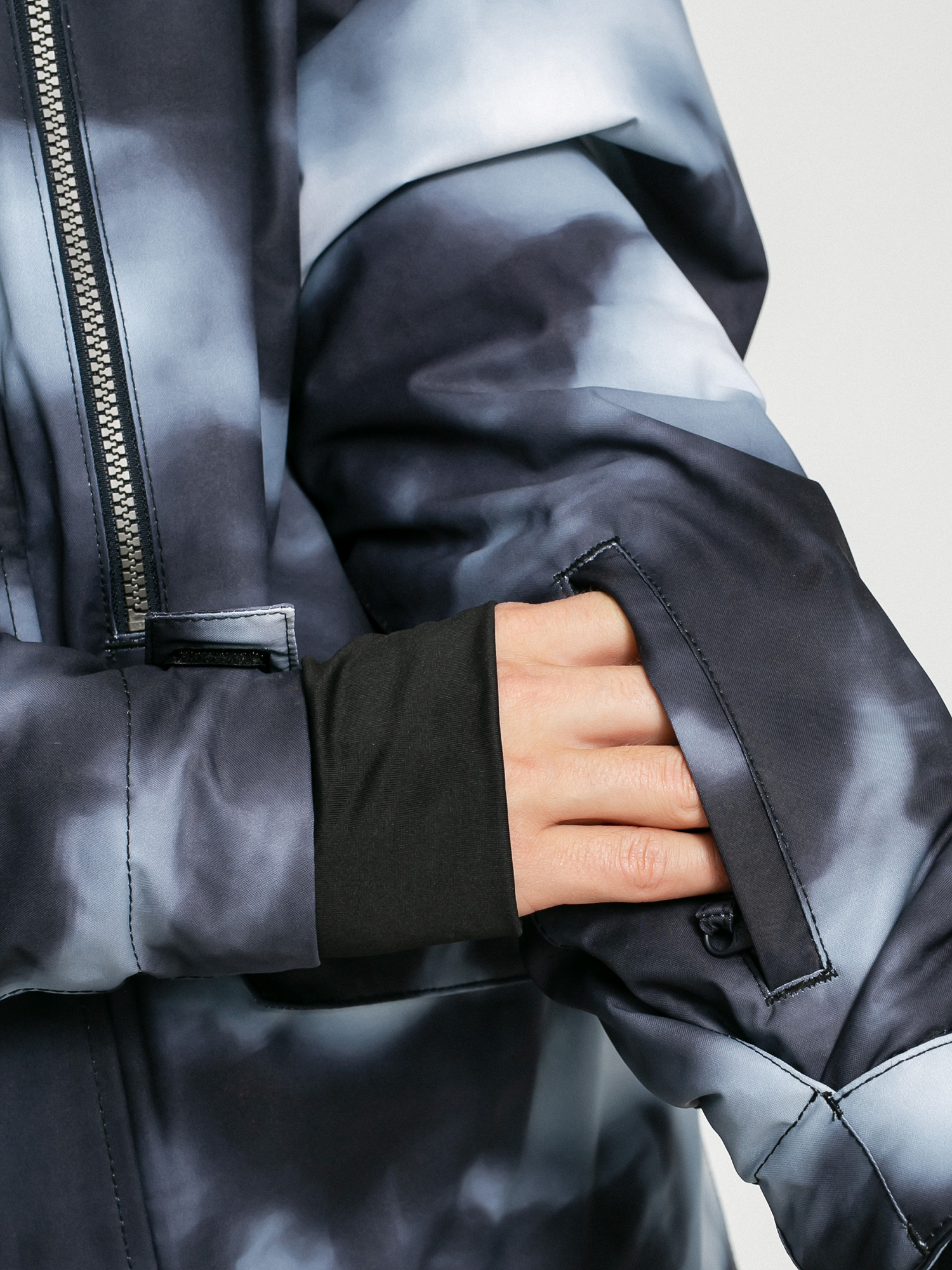 Pánská Snowboardová bunda Quiksilver Msn Printed (black particul)