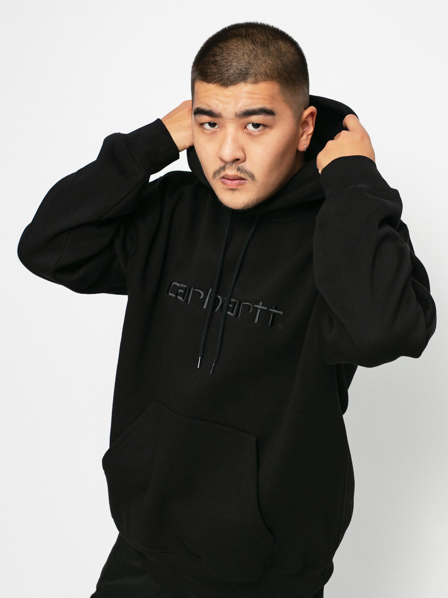 Mikina s kapucí Carhartt WIP Carhartt HD (black/black)