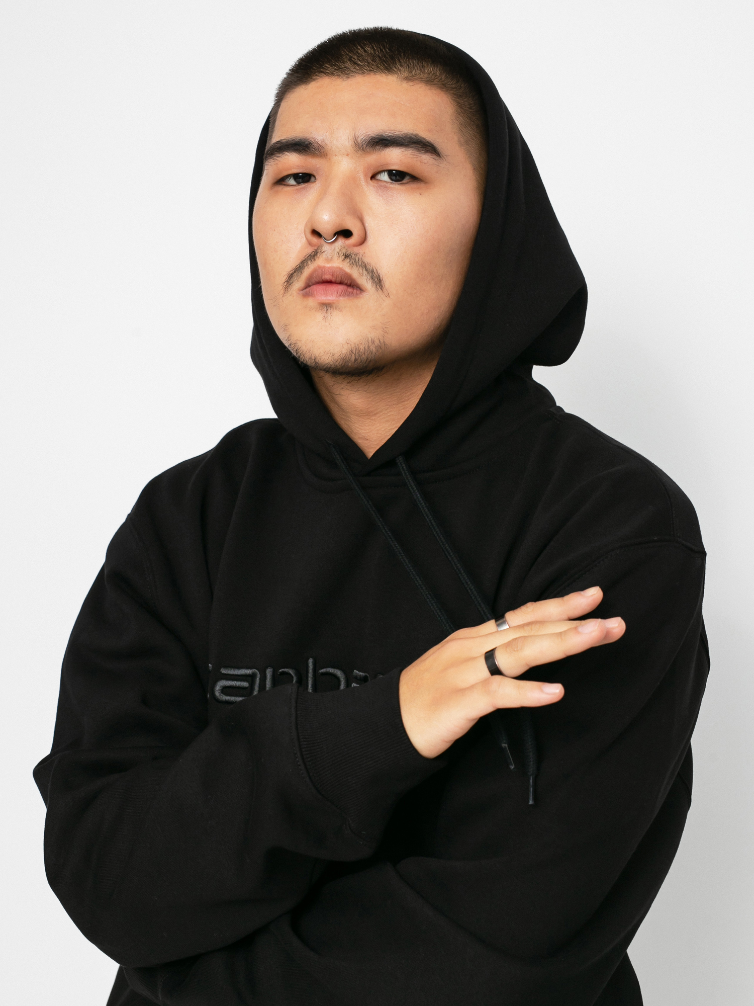 Mikina s kapucí Carhartt WIP Carhartt HD (black/black)