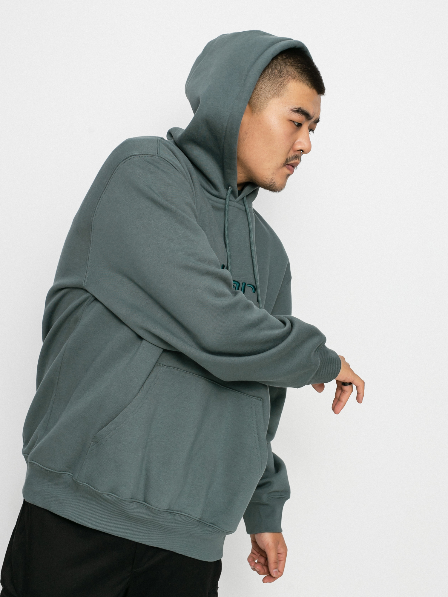 Mikina s kapucí Carhartt WIP Carhartt HD (eucalyptus/frasier)