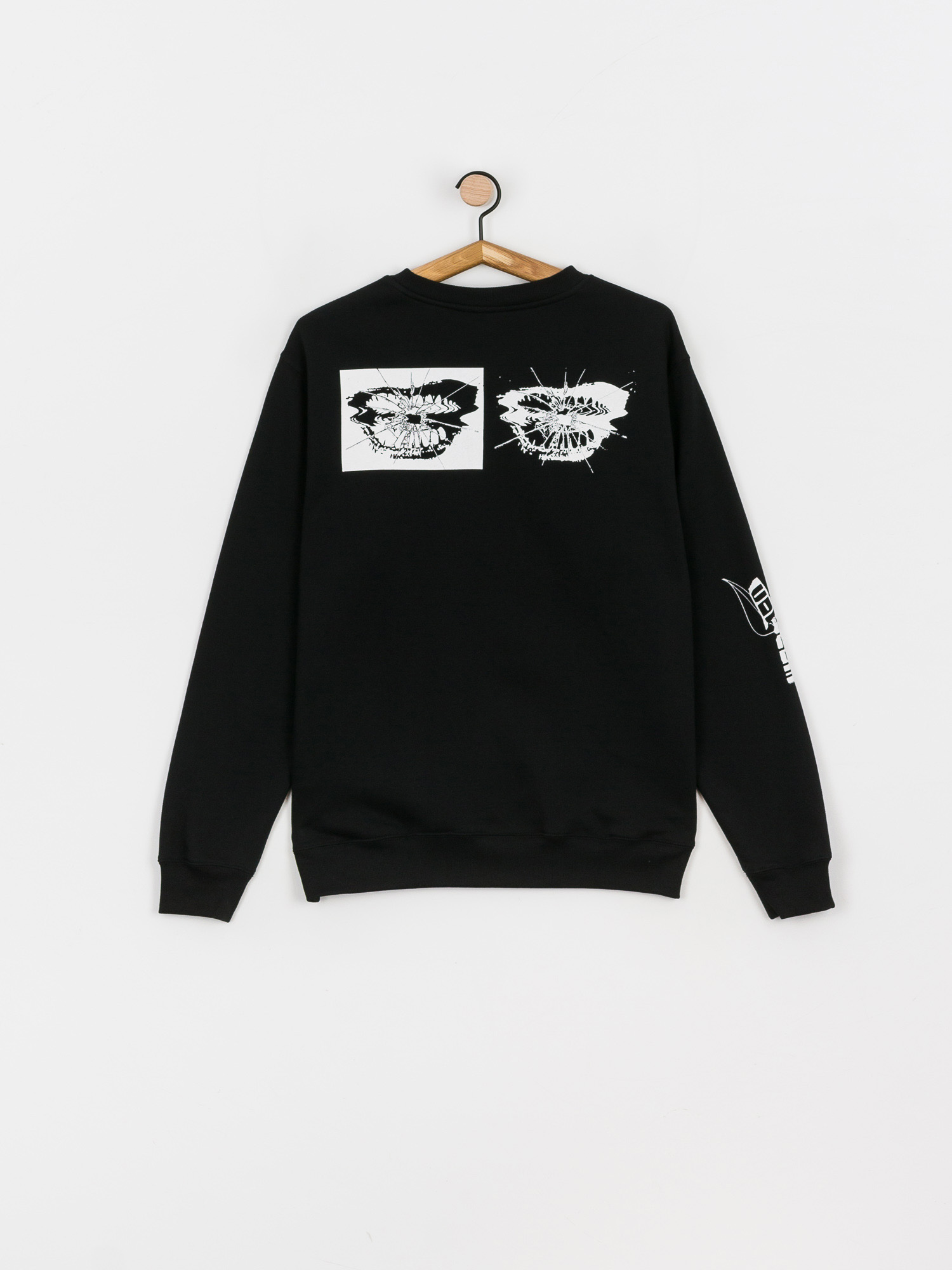 Mikina Volcom Catch 91 Crew Fleece (black)