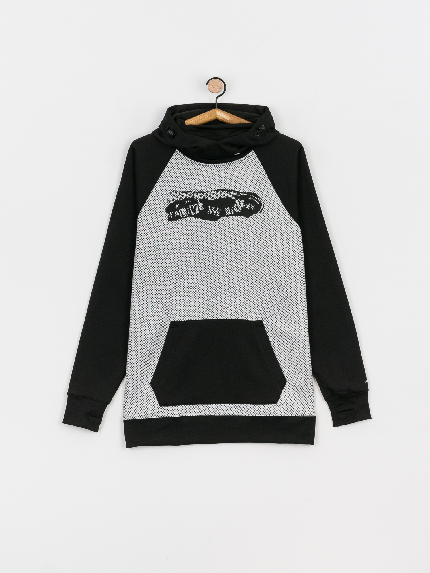 Mikina s kapucí Volcom Hydro Riding HD (white combo)