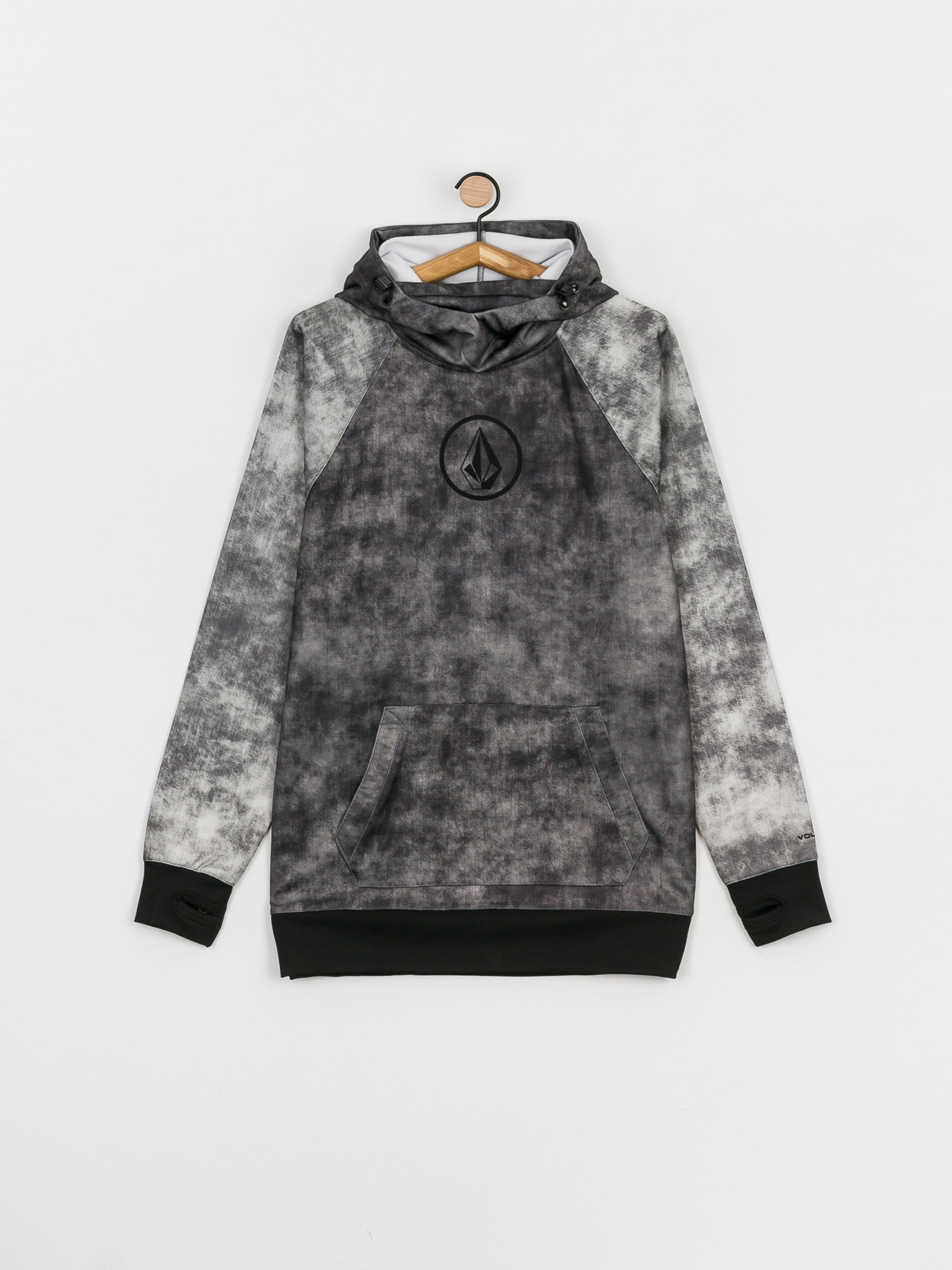 Mikina s kapucí Volcom Hydro Riding HD (acid black)