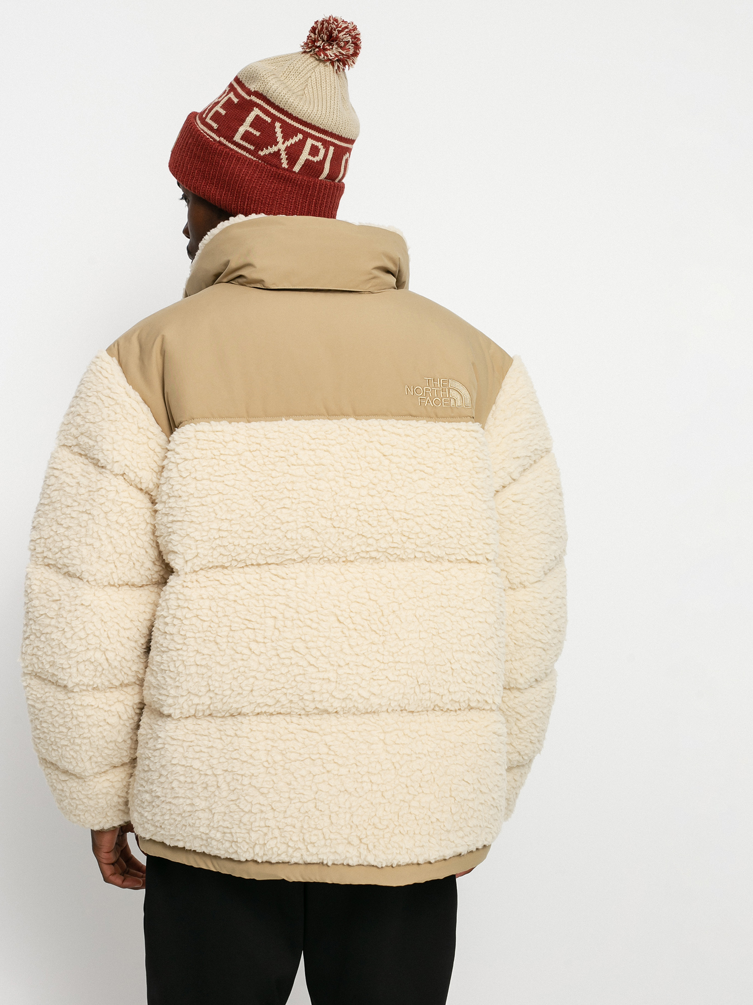 Bunda The North Face Sherpa Nuptse (bleached sand/kelp tan)