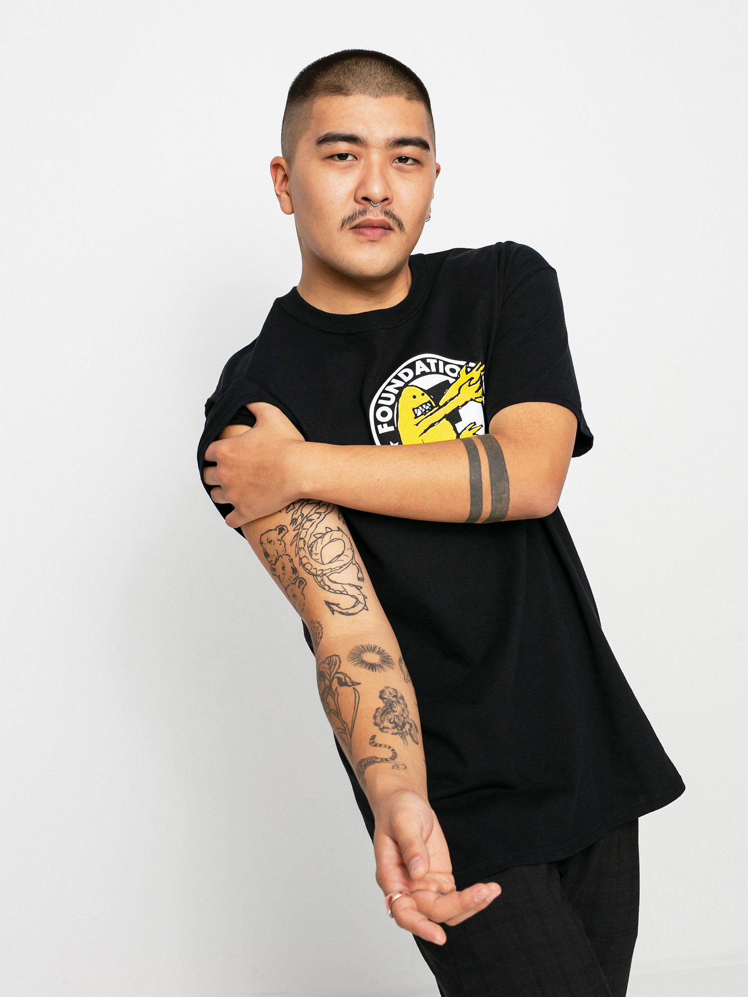 Tričko Foundation Grin (black)