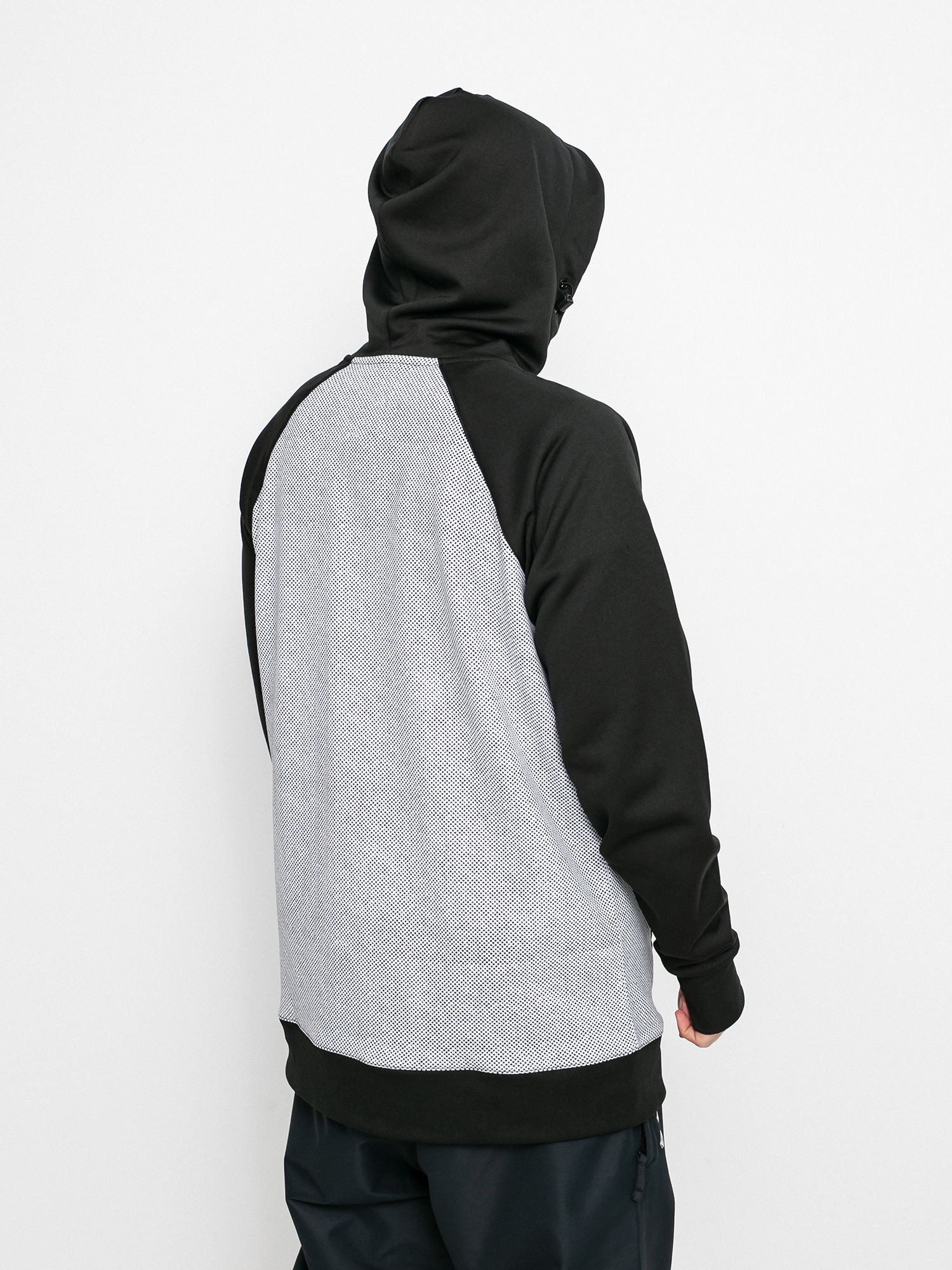 Mikina s kapucí Volcom Hydro Riding HD (white combo)