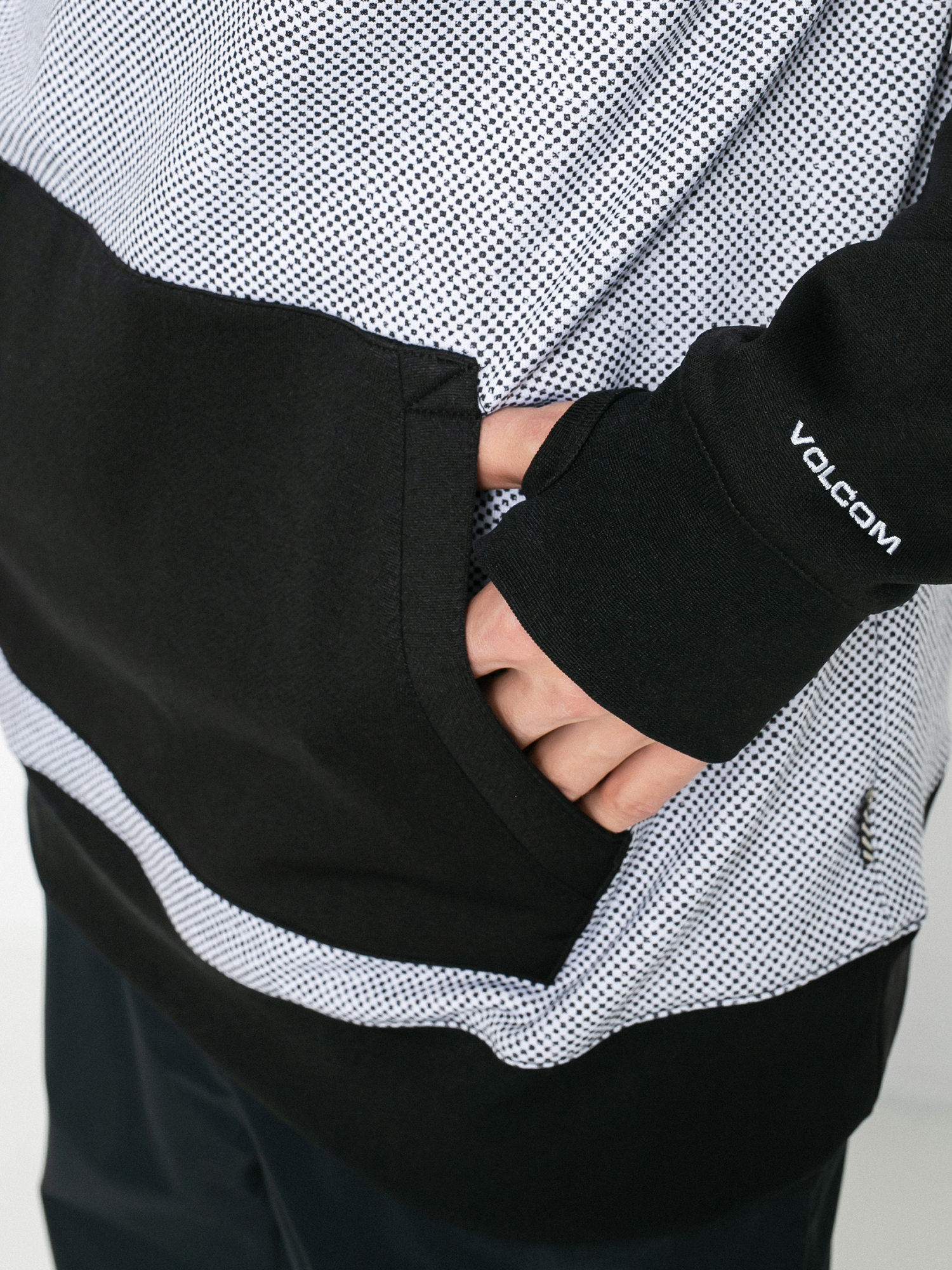 Mikina s kapucí Volcom Hydro Riding HD (white combo)