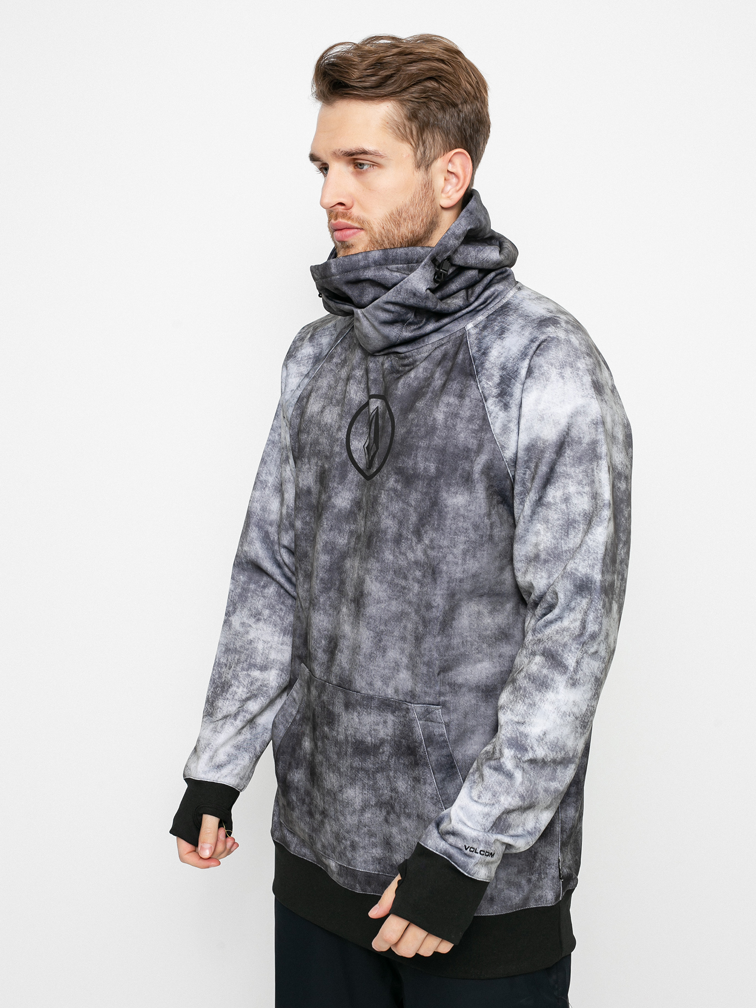 Mikina s kapucí Volcom Hydro Riding HD (acid black)