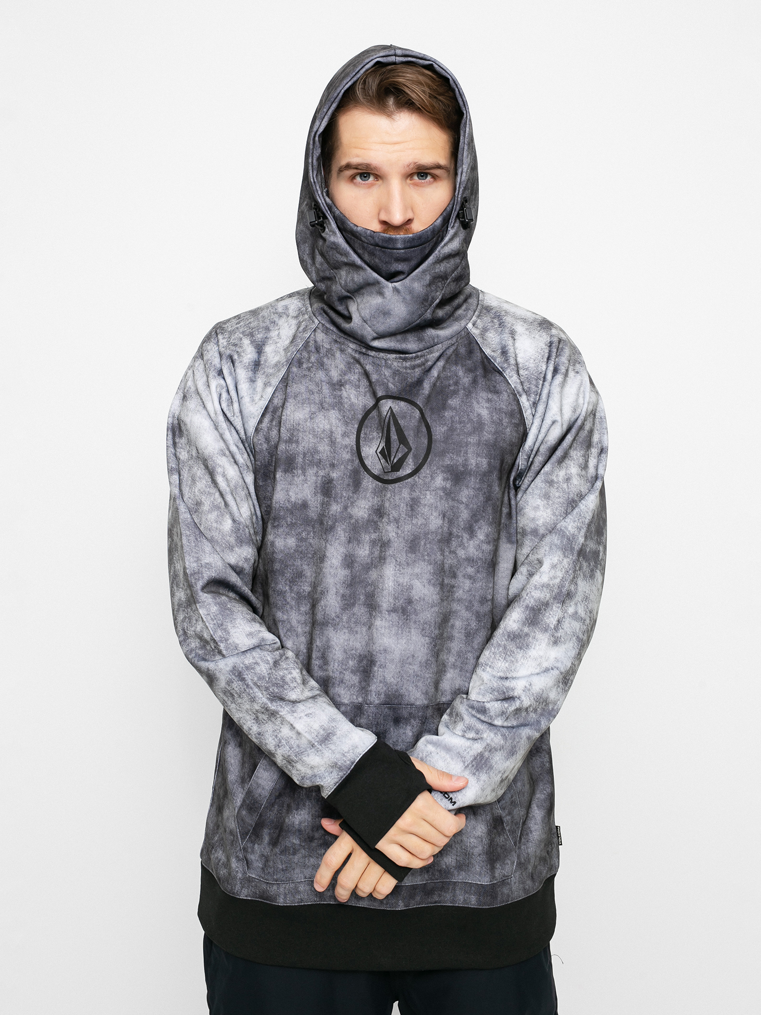 Mikina s kapucí Volcom Hydro Riding HD (acid black)