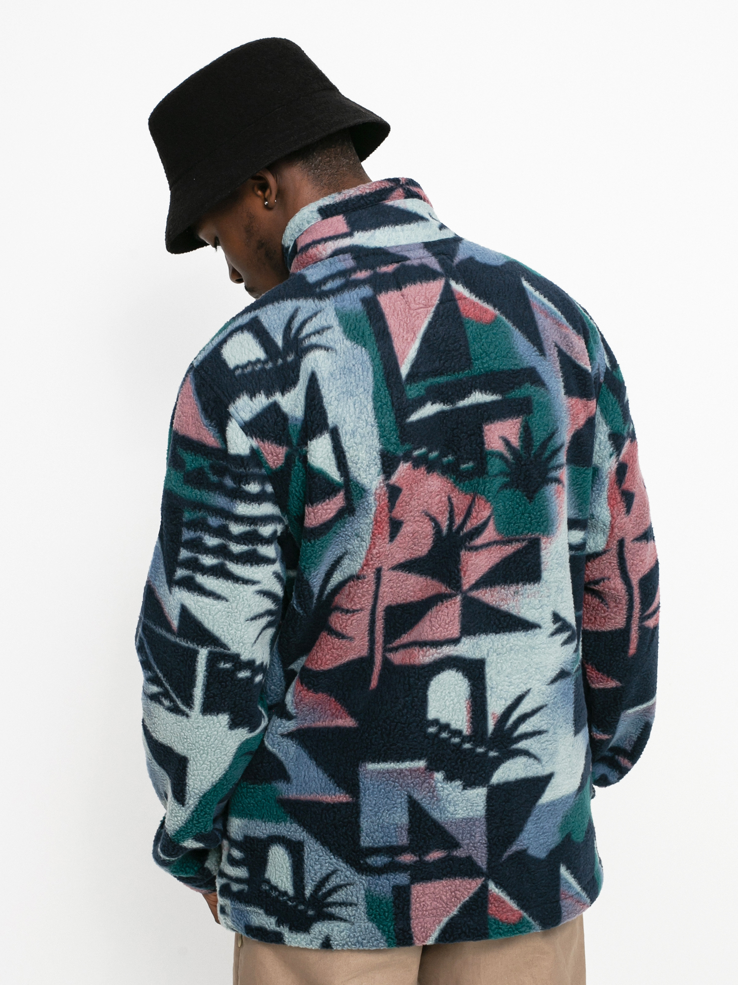 Pánský Fleecová mikina Billabong Boundary Mock Neck (navy)