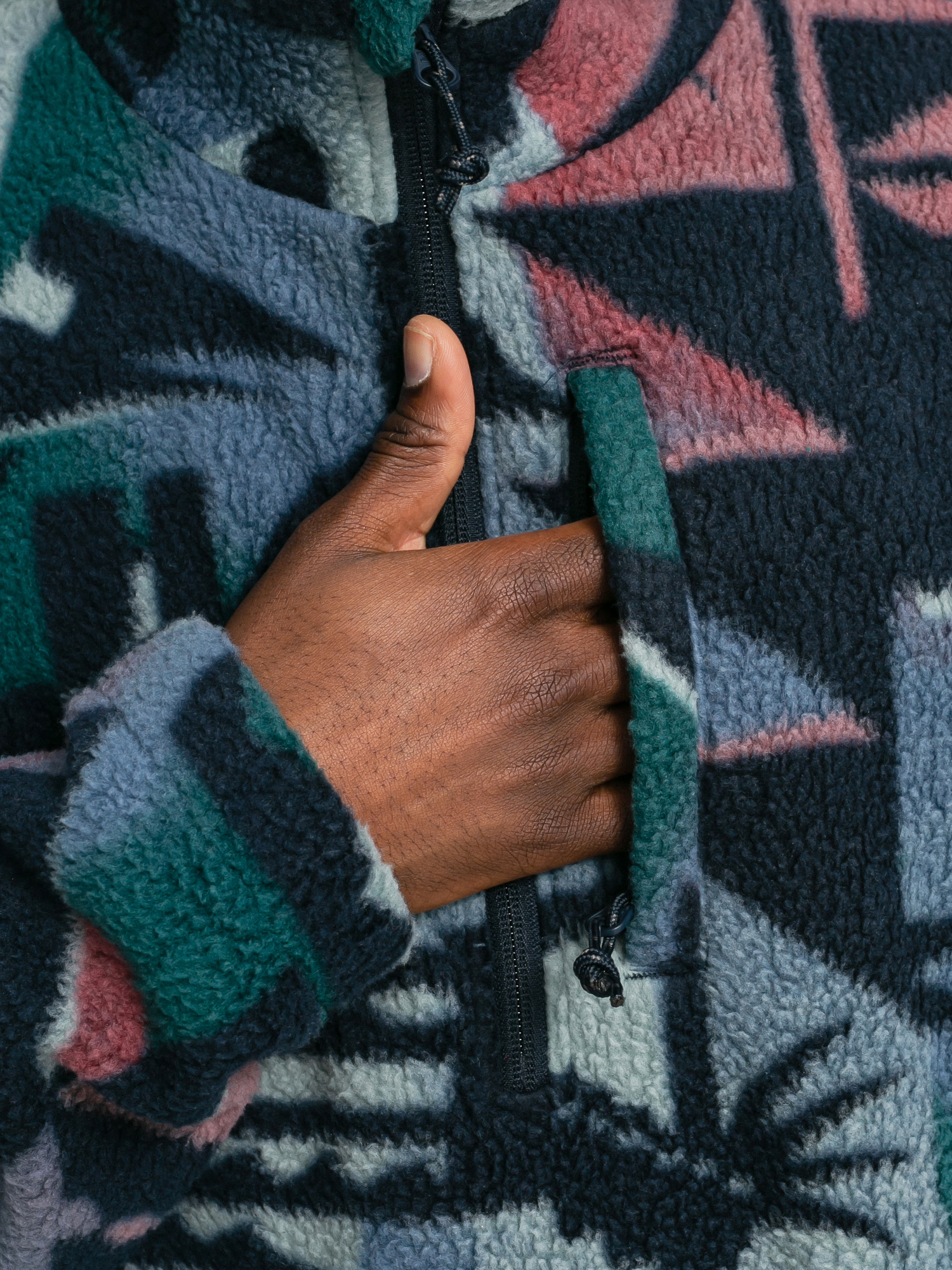 Pánský Fleecová mikina Billabong Boundary Mock Neck (navy)