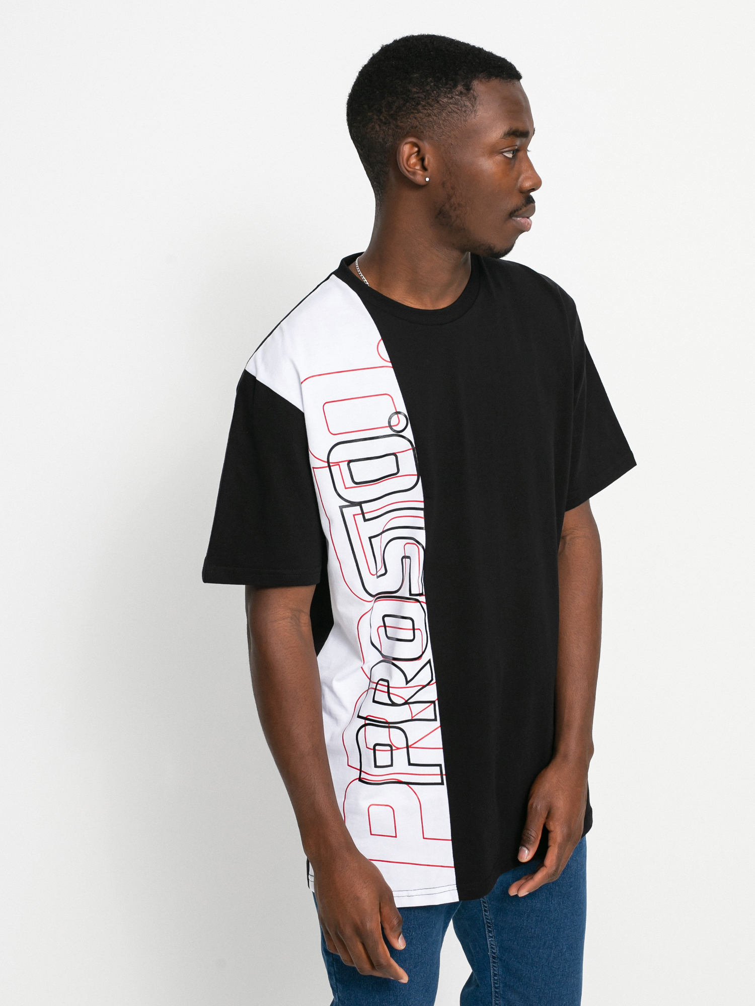 Tričko Prosto Outlay (black)