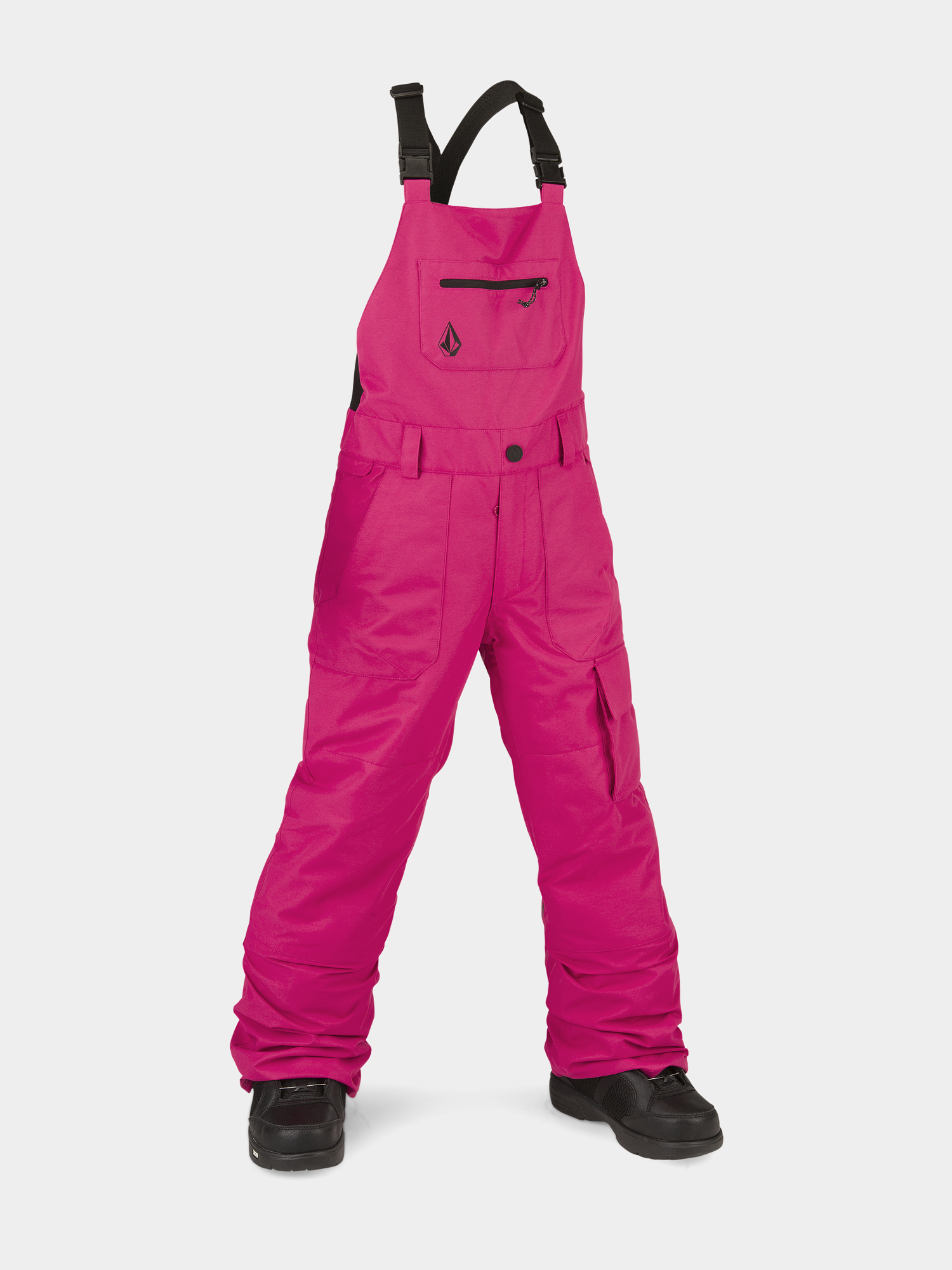 Snowboardové kalhoty  Volcom Barkley Bib Overall JR (magenta)
