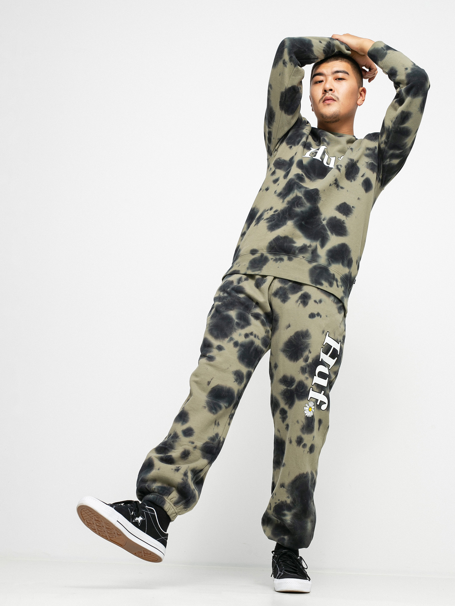 Mikina HUF In Bloom (olive)