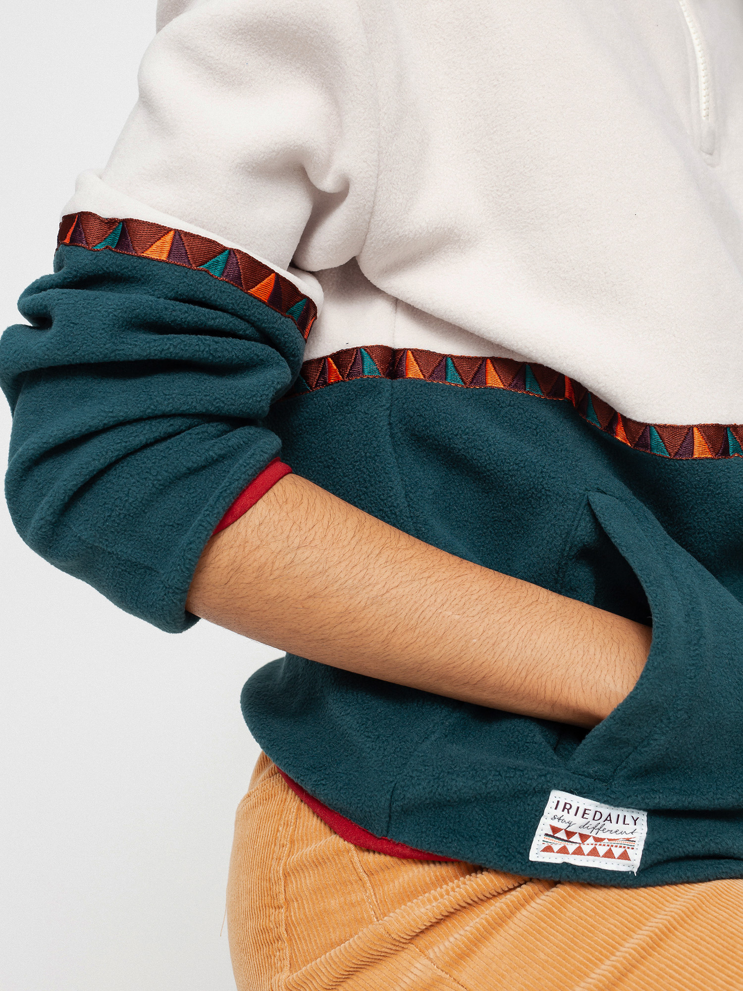 Dámský Fleecová mikina Iriedaily Holina Fleece Troyer (dark teal)