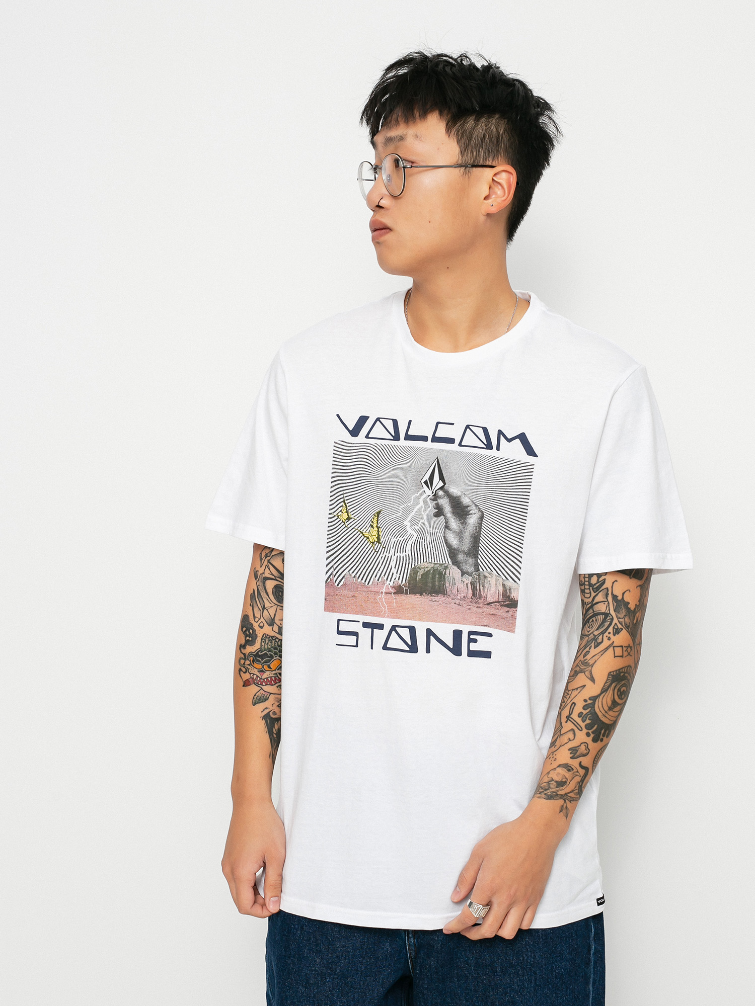 Tričko Volcom Stone Strike (white)