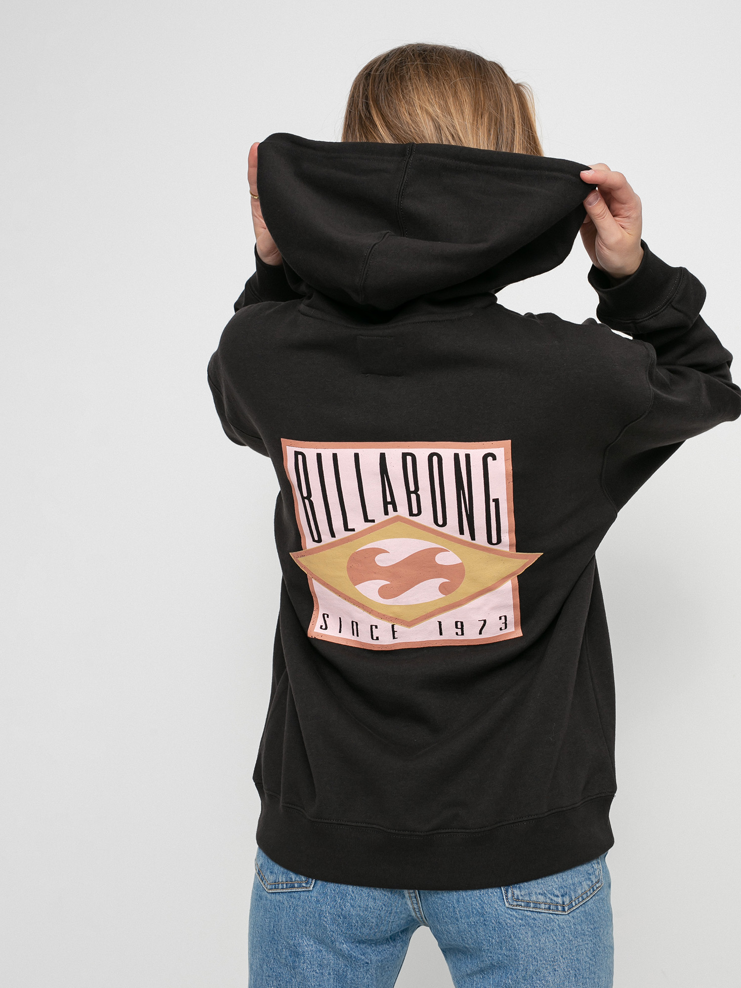 Mikina s kapucí Billabong Early Days HD Wmn (off black)