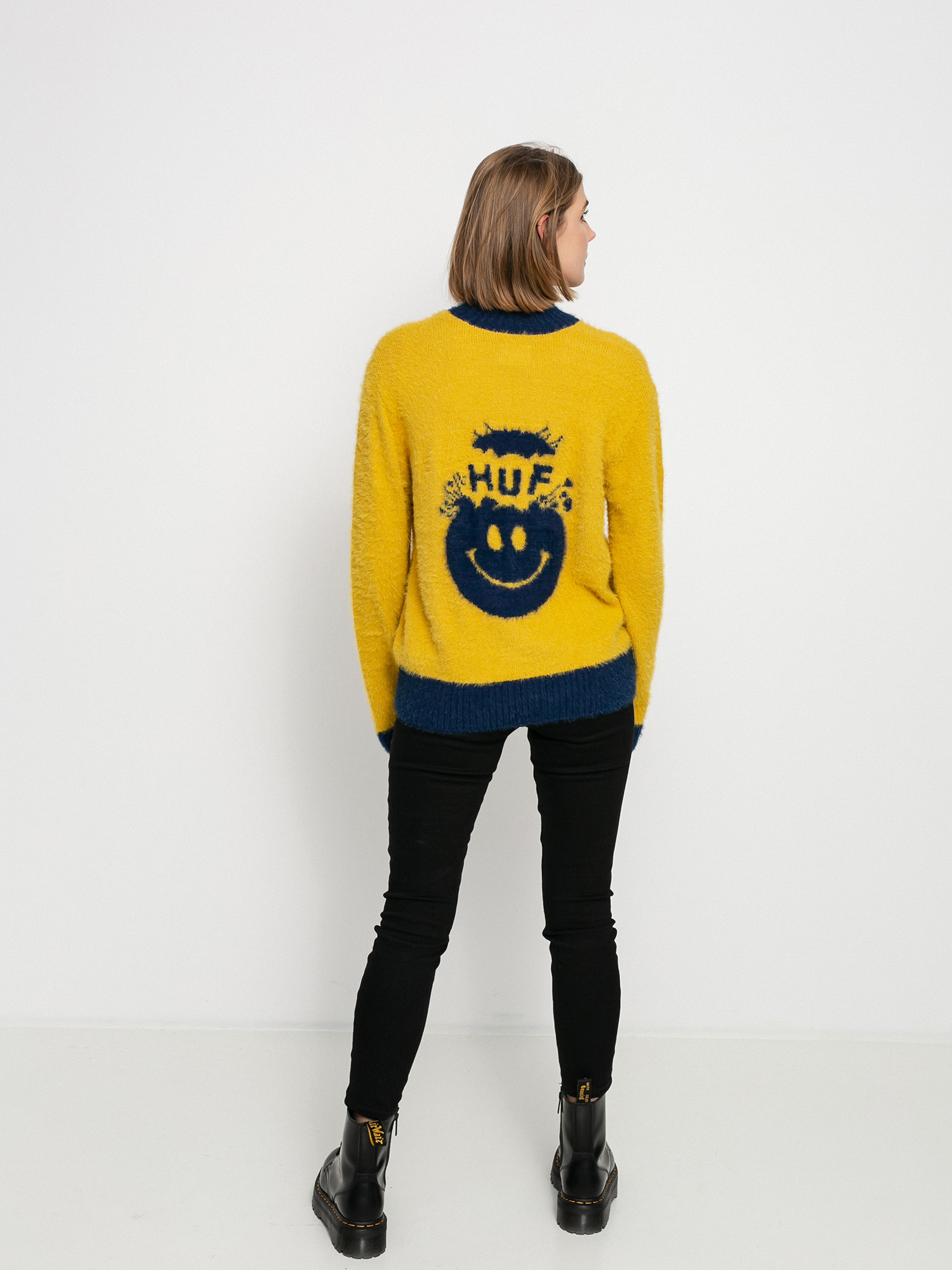 Svetr HUF Disorder Jacquard Wmn (gold)