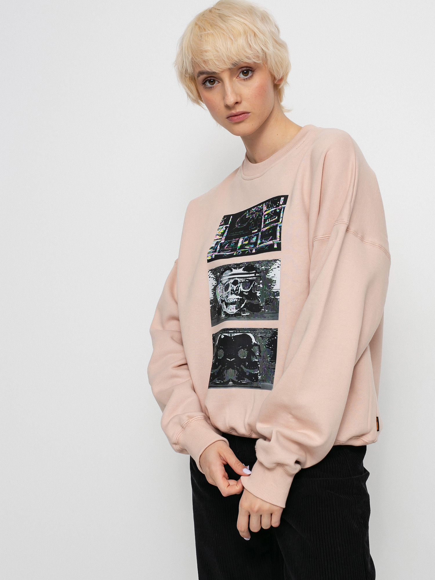 Mikina Volcom Animoscillator Fa Crew Wmn (mushroom)