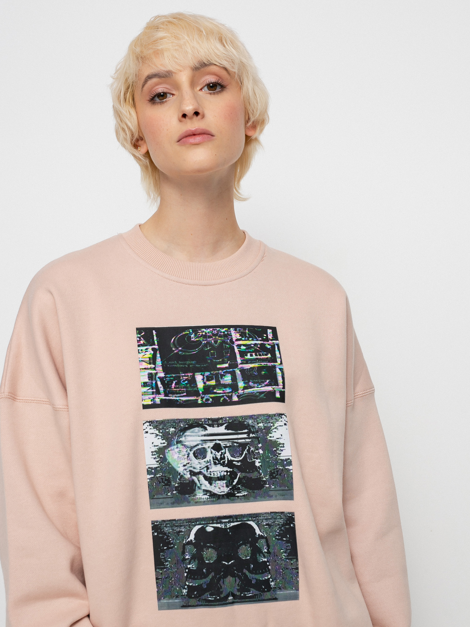 Mikina Volcom Animoscillator Fa Crew Wmn (mushroom)