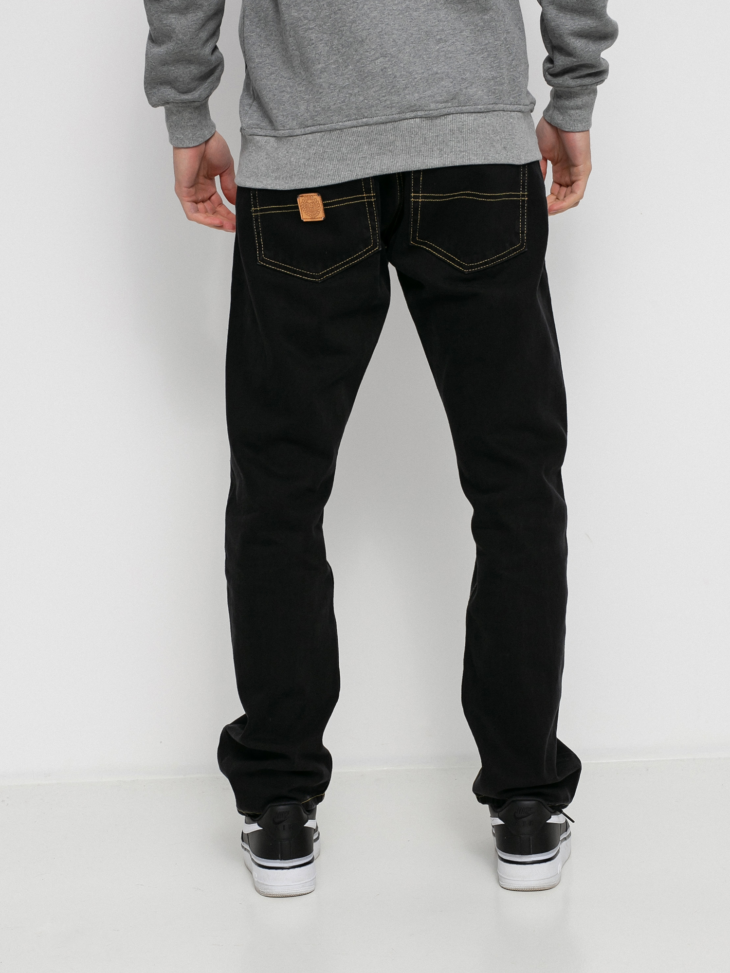 Kalhoty MassDnm Base Jeans Regular Fit (black stone wash)