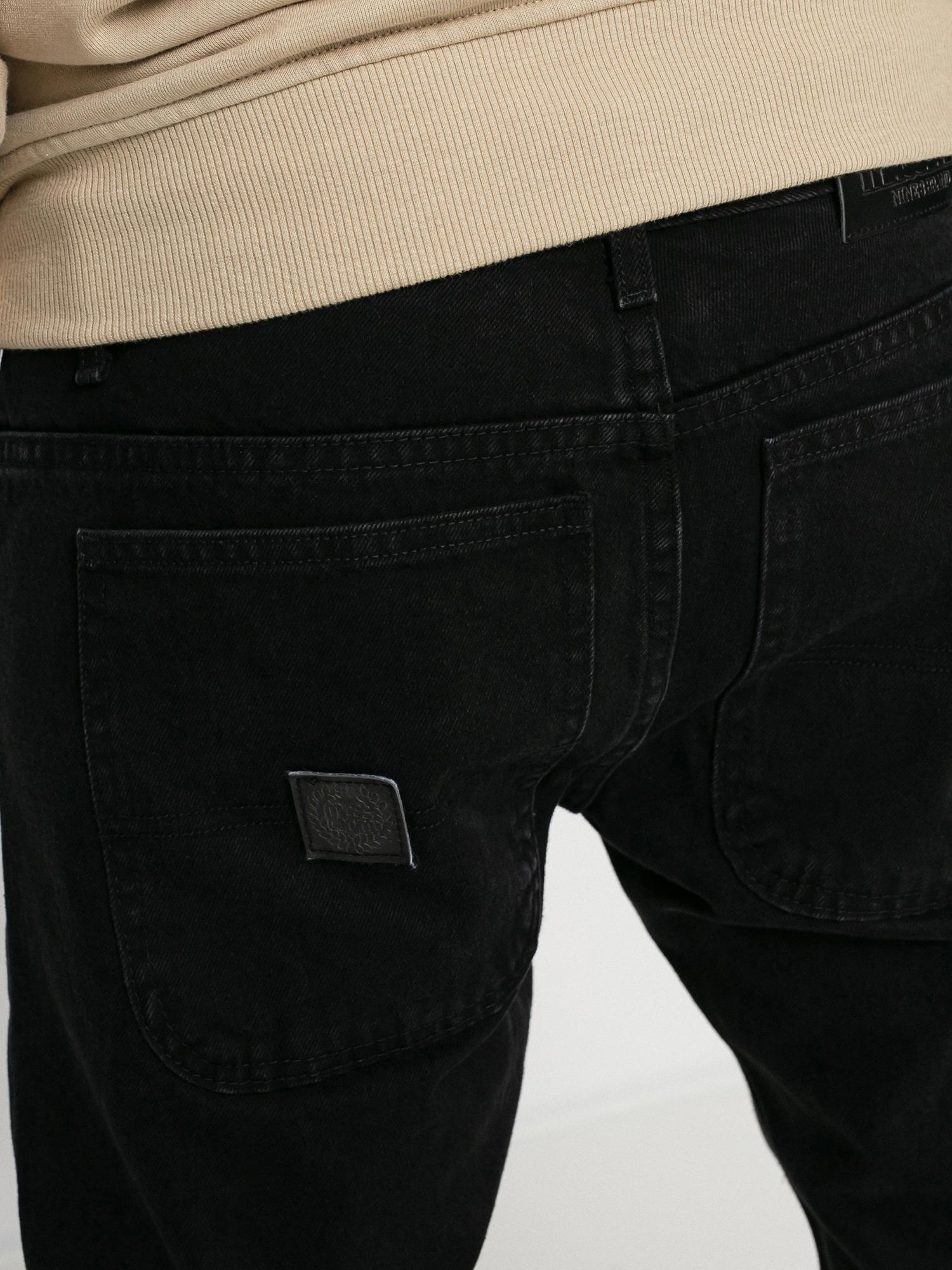 Kalhoty MassDnm Base Jogger Jeans Sneaker Fit (black rinse)