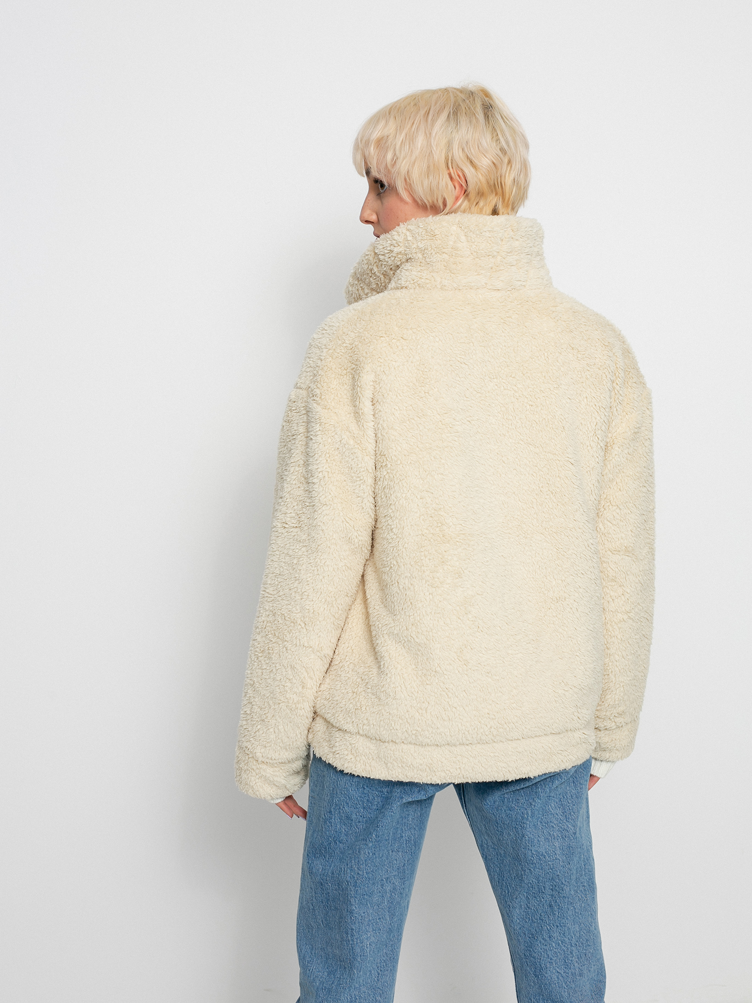 Bunda Burton Lynx Full Zip Reversible Wmn (creme brulee/folkstone gray)