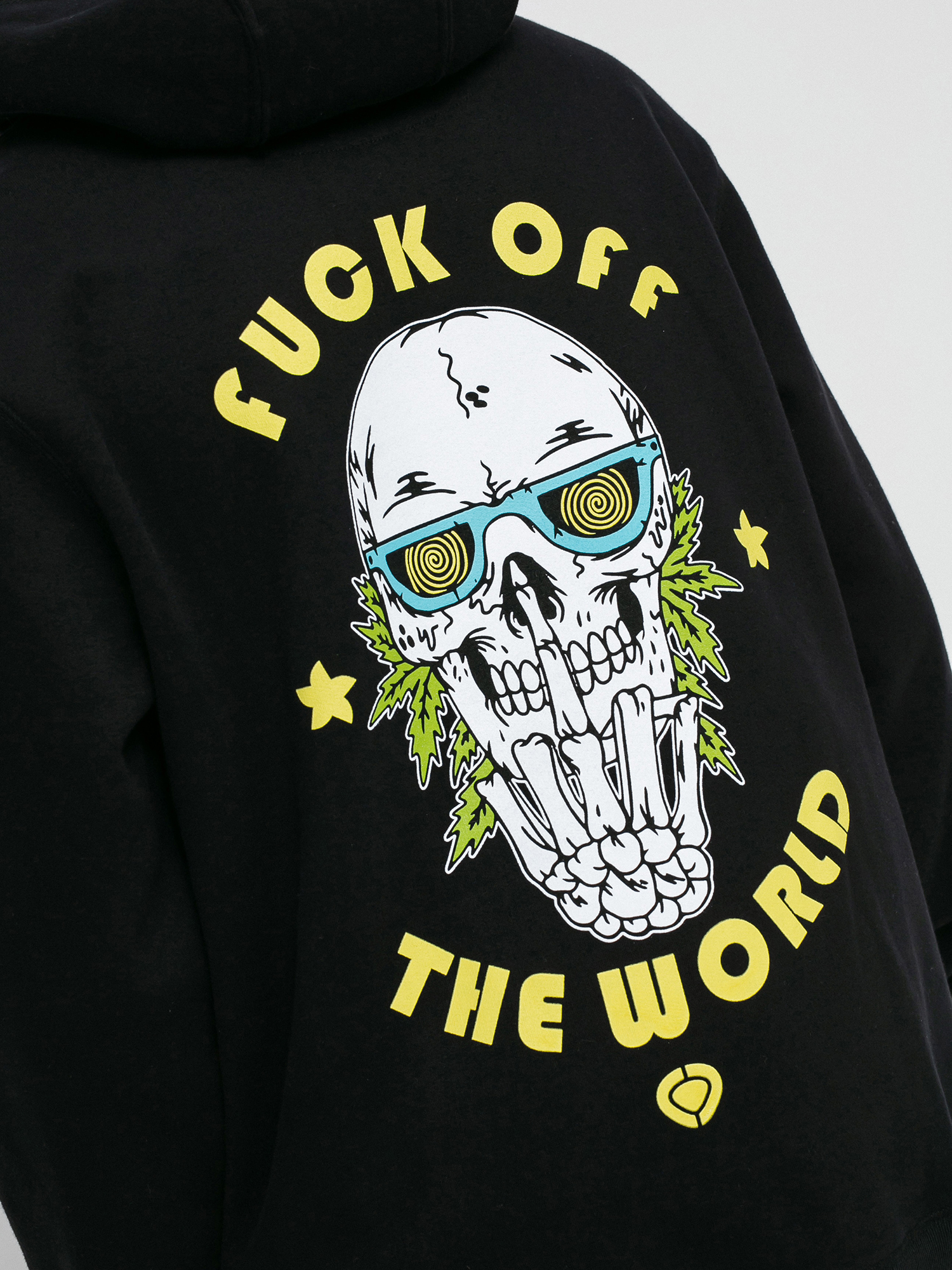 Mikina s kapucí Circa Fuck Off HD (black)