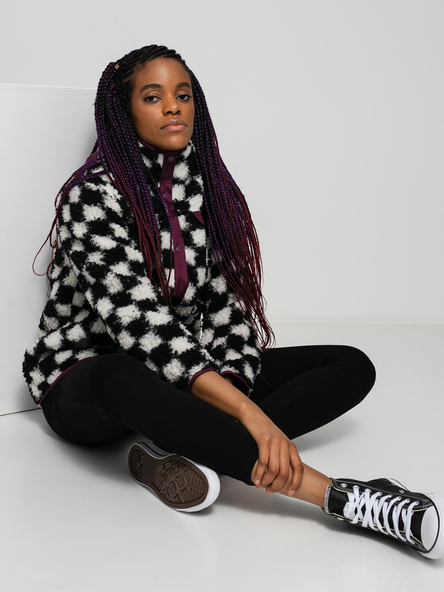 Bunda Vans Dreaming Sherpa Wmn (checkerboard)