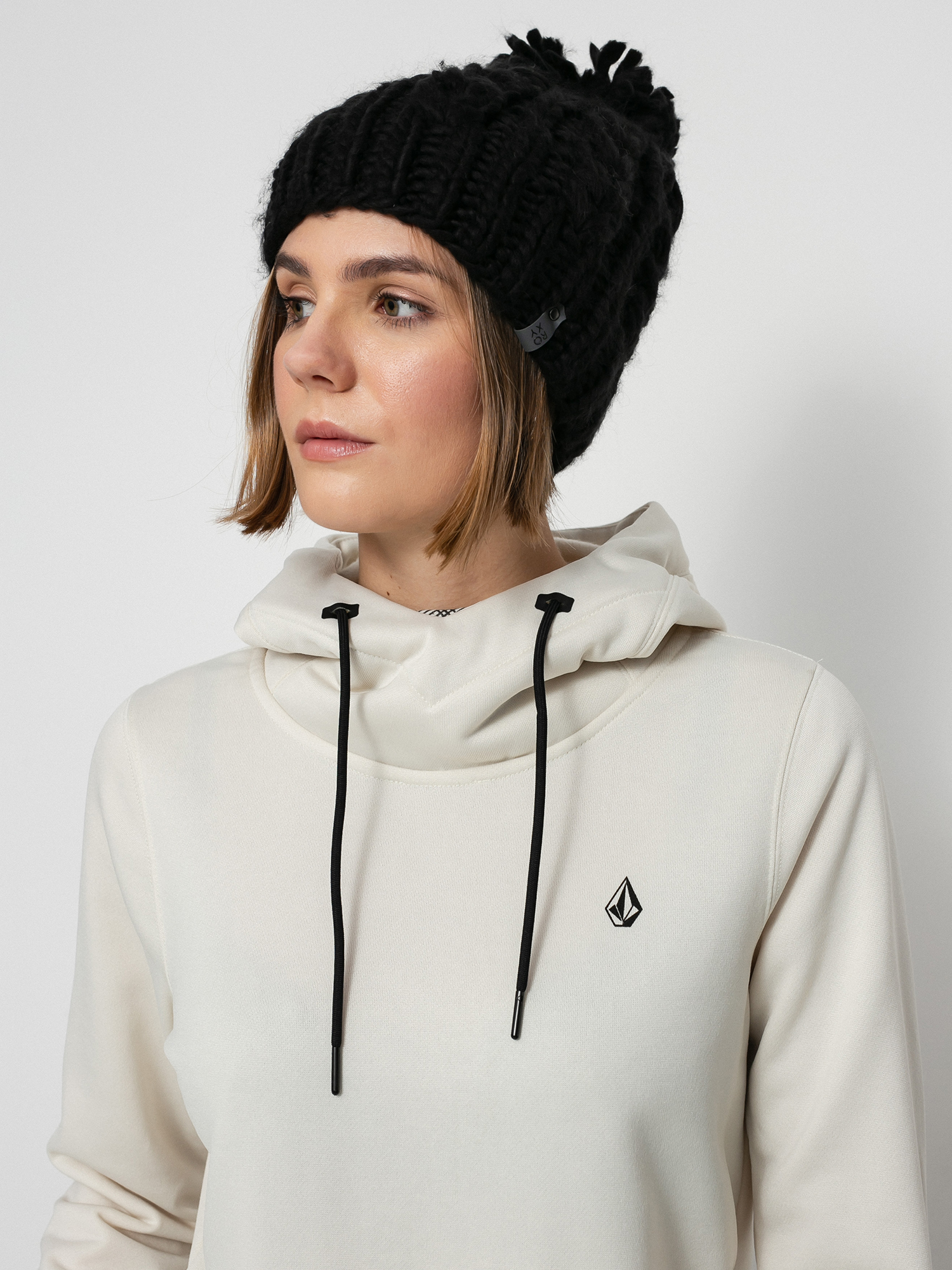 Mikina s kapucí Volcom Spring Shred HD Wmn (bone)