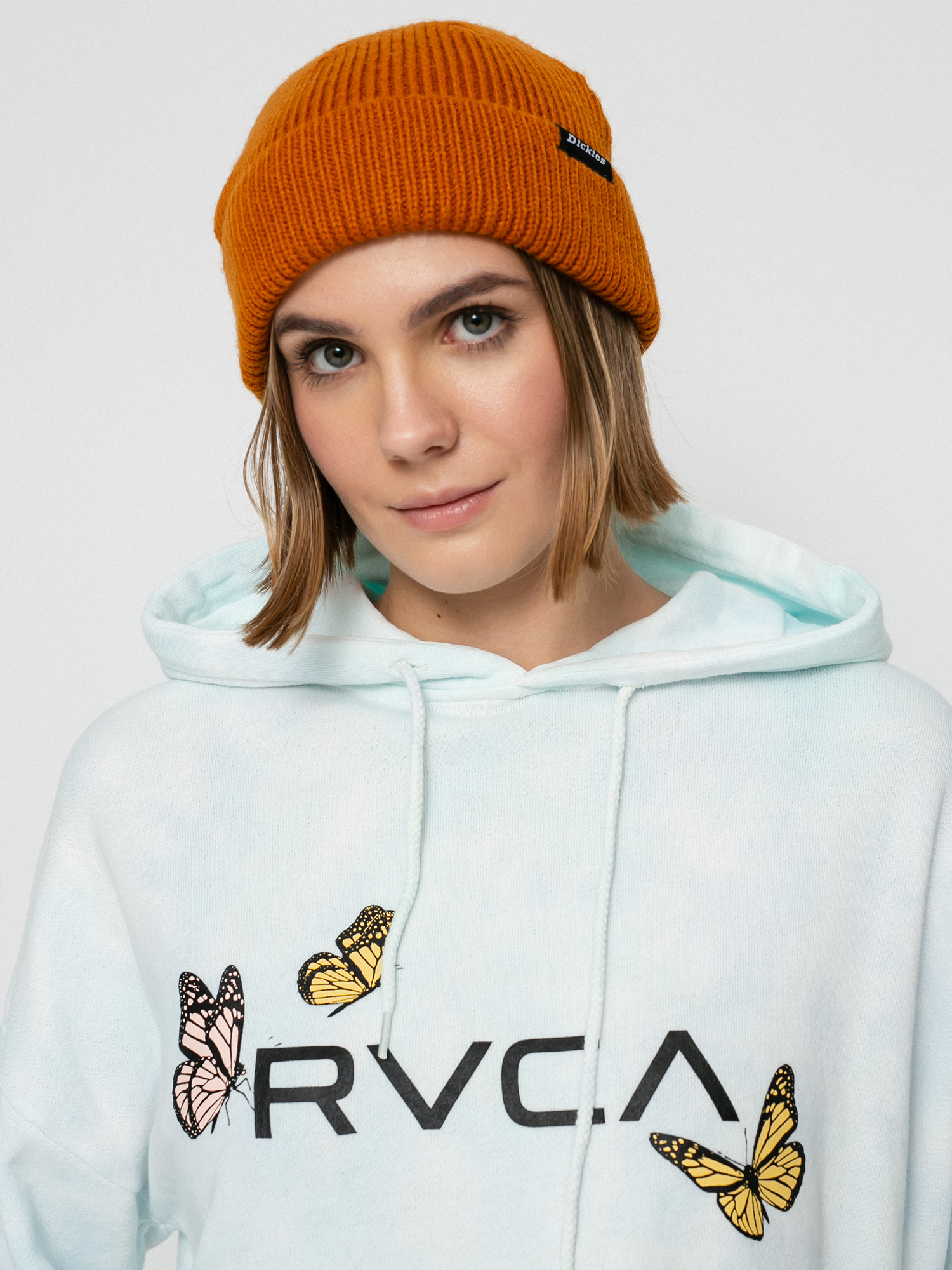 Mikina s kapucí RVCA Big Rvca Venice HD Wmn (vintage white)