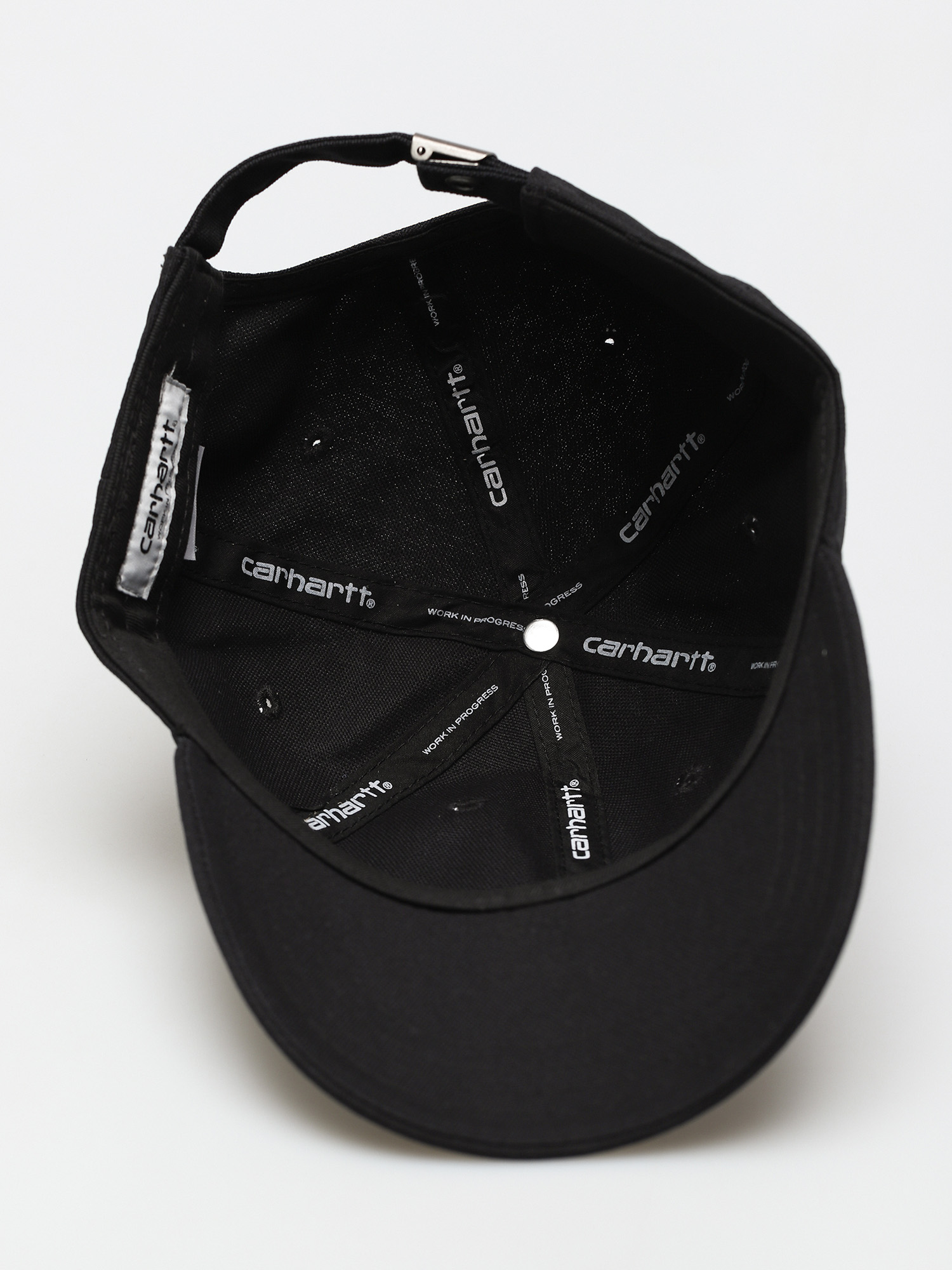 Kšiltovka  Carhartt WIP Canvas Script (black/white)