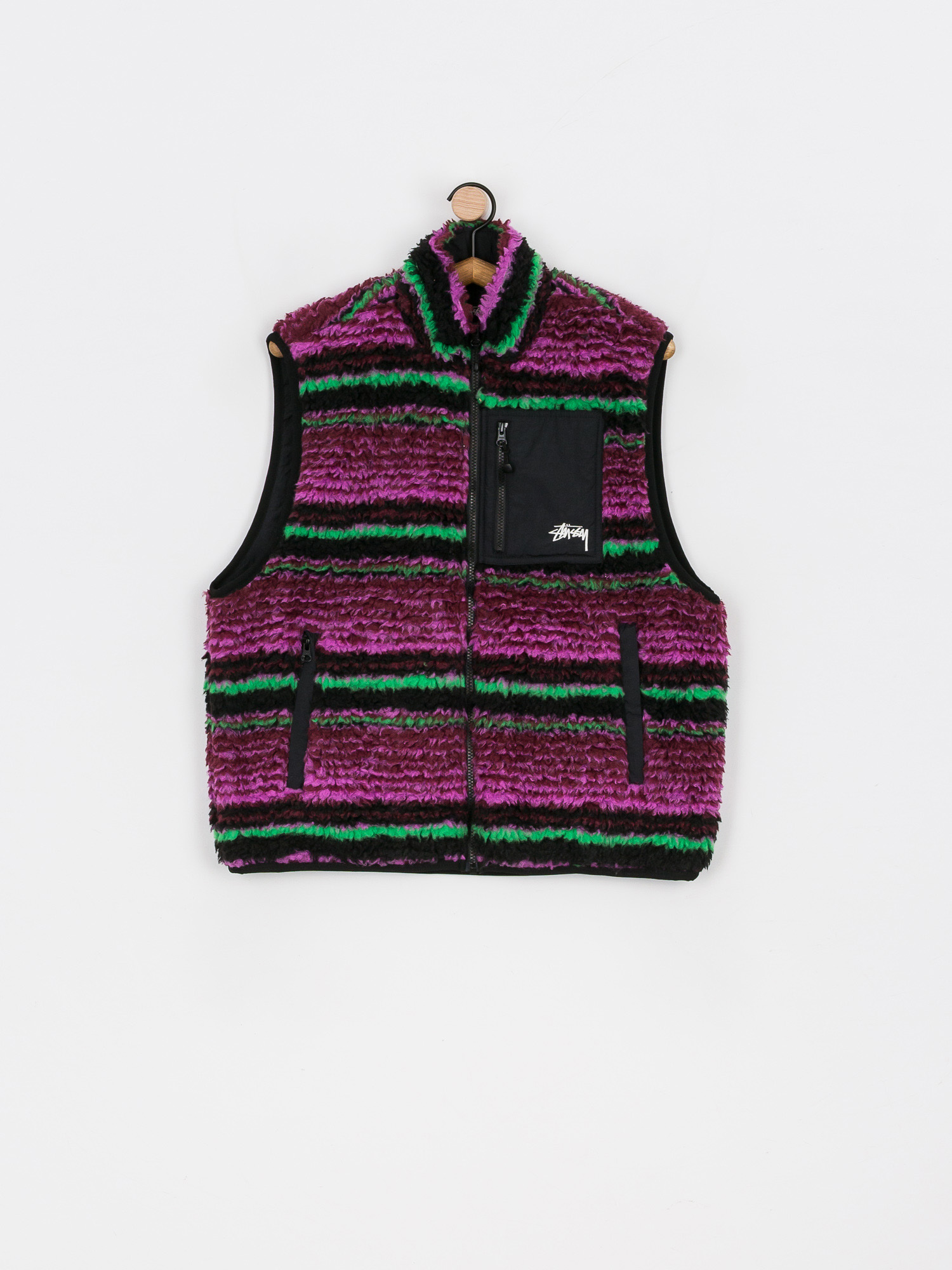 Vesta Stussy Striped Sherpa (grape)