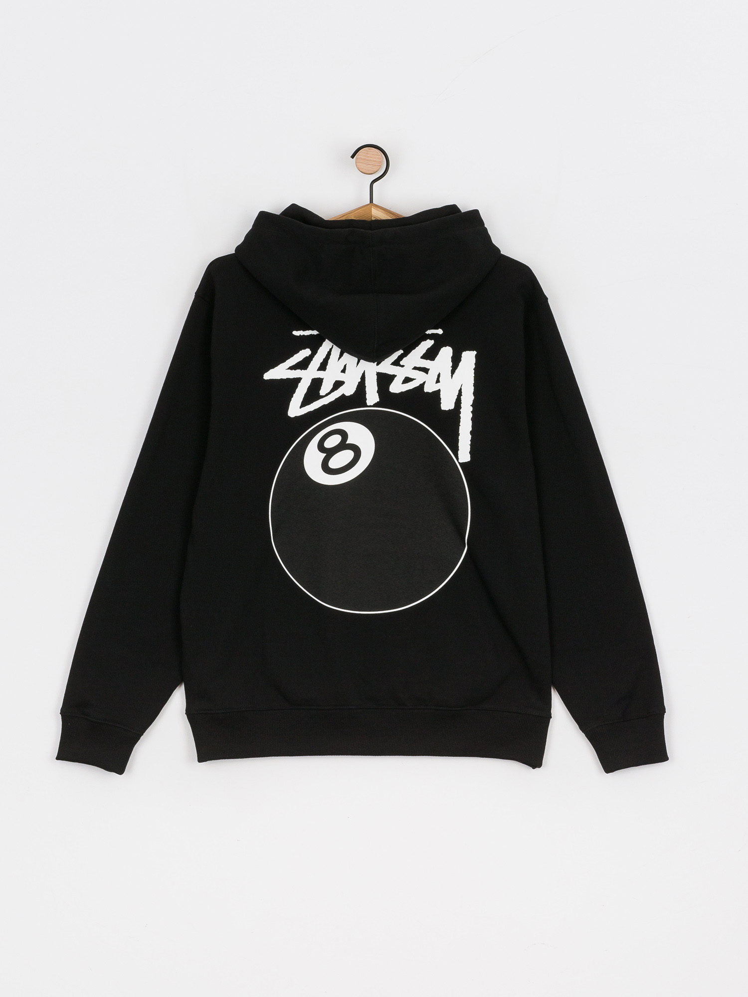 Mikina s kapucí Stussy 8 Ball HD (black)