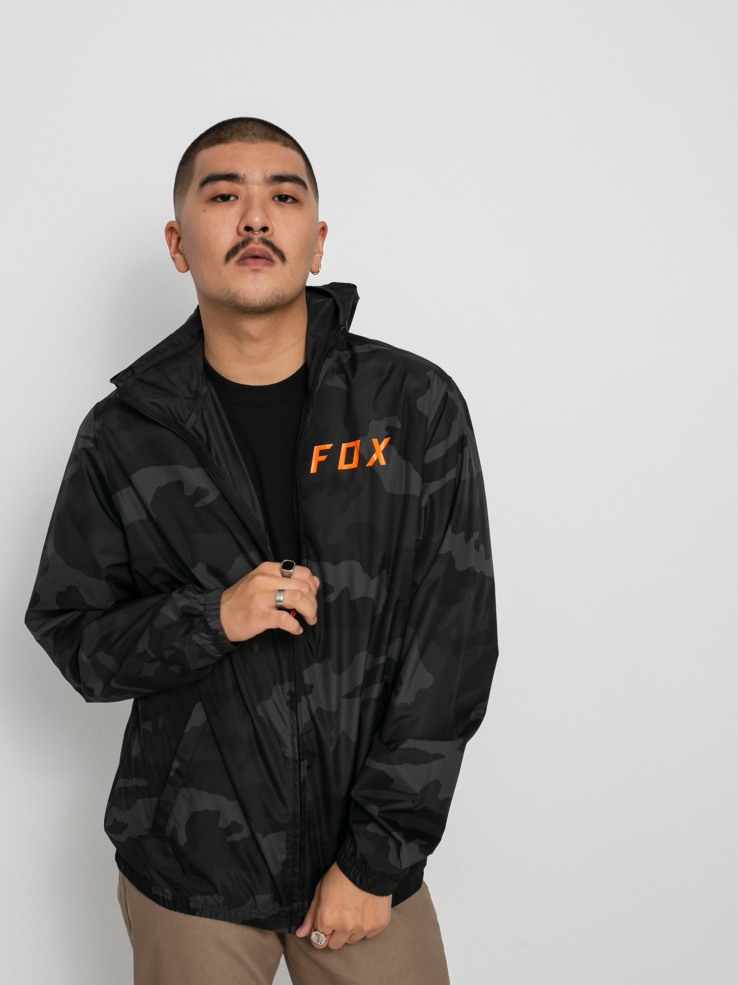 Bunda Fox Clean Up Windbreaker (blk cam)